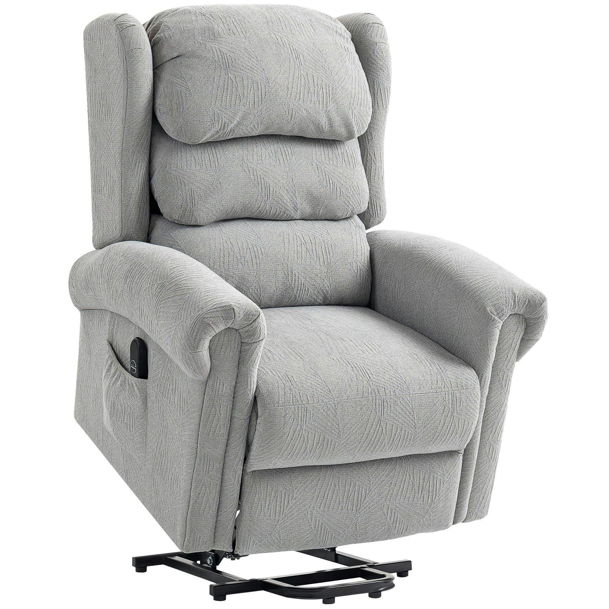 B&Q - Power Lift Recliner Chair For Elderly With Remote ControlGrey - Image 5