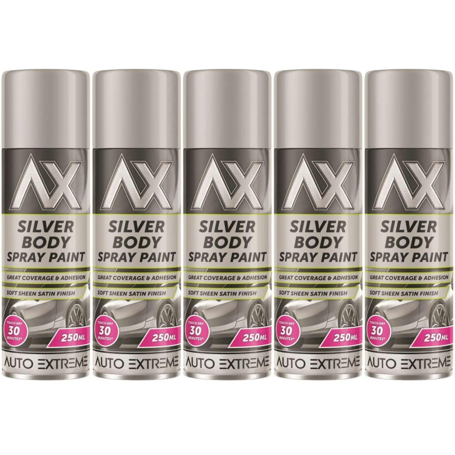 Rackhams Silver 3X Auto Extreme Paint Spray Paint 250Ml - Image 42
