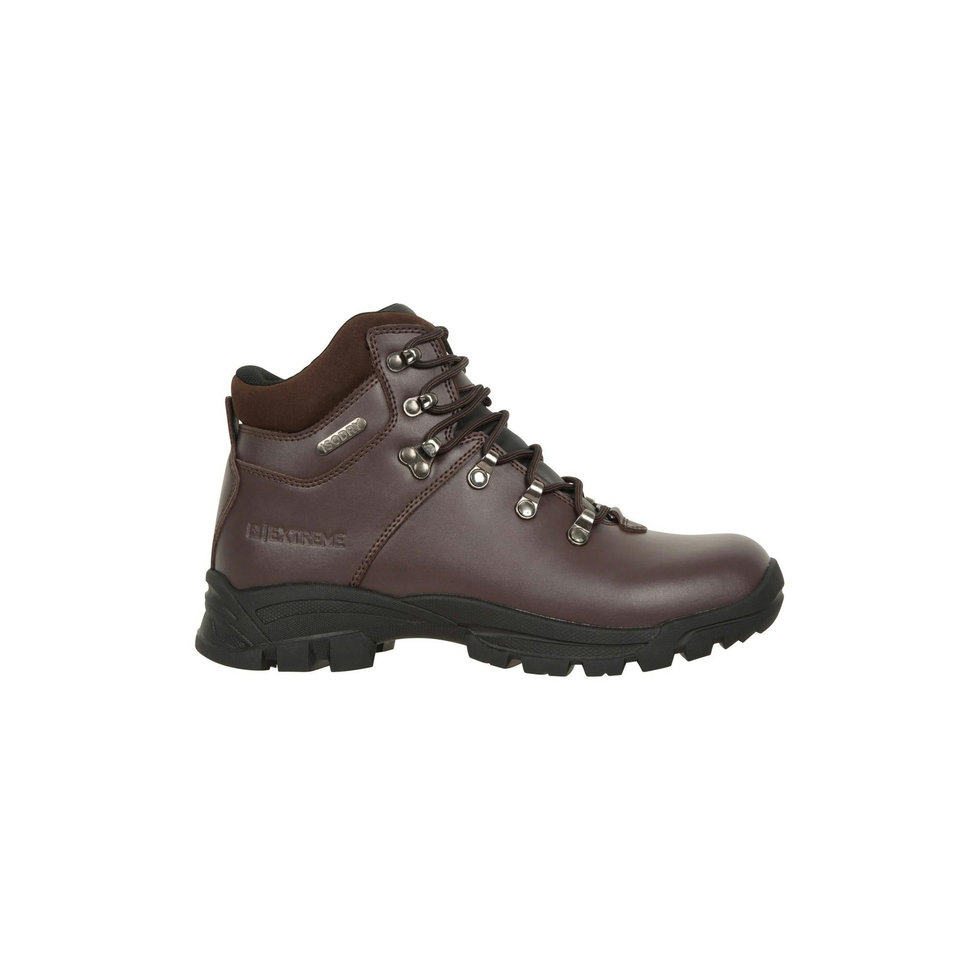 Mountain Warehouse Women's Dark/Brown Latitude Ii Extreme Leather Waterproof Walking Boots - 5 Uk - 40% Leather/30% Textile/30% Synthetic