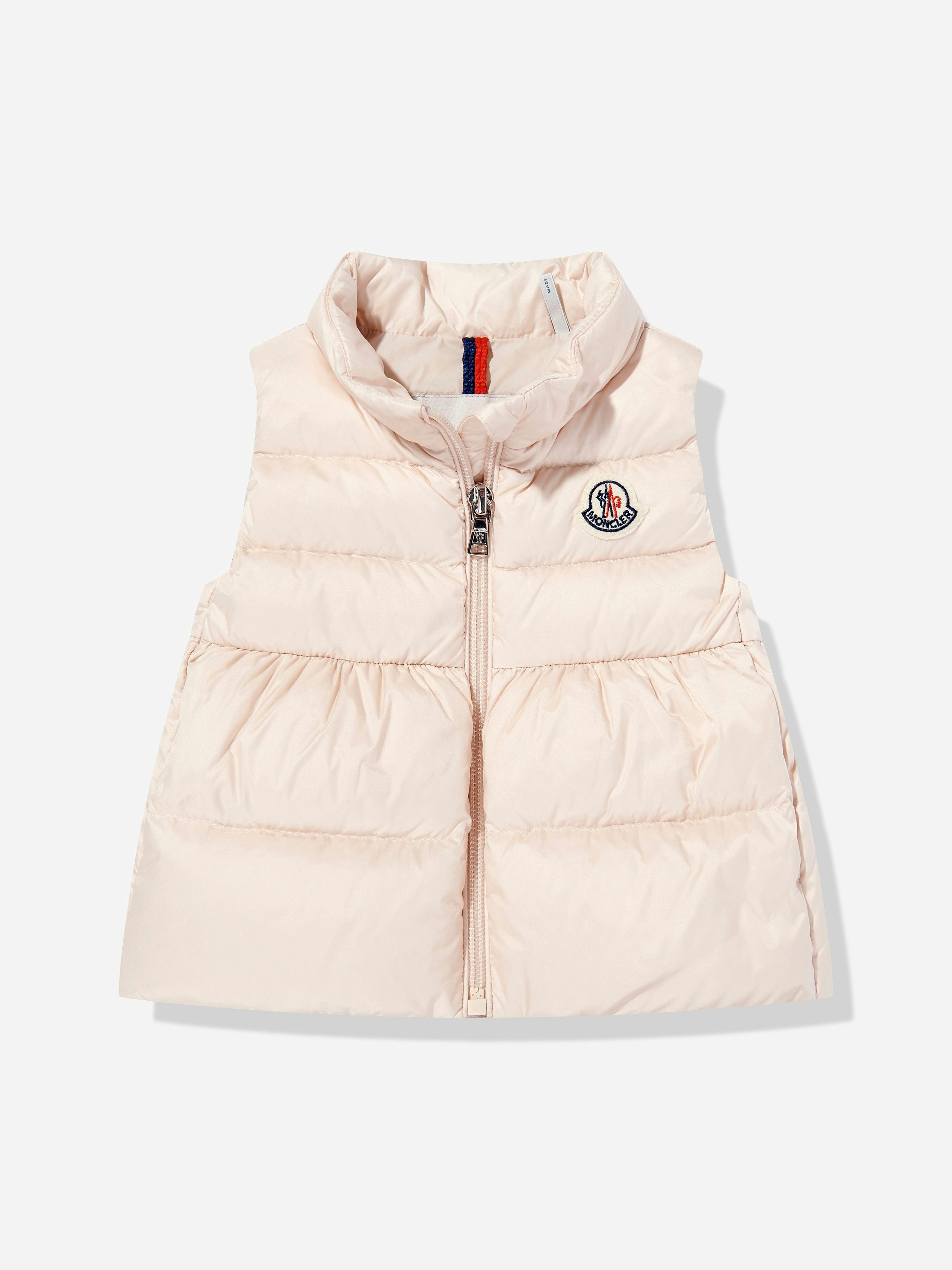 Moncler Enfant Women's Pink Baby Girls Hivette Down Padded Gilet In - 18 - 24 Mths