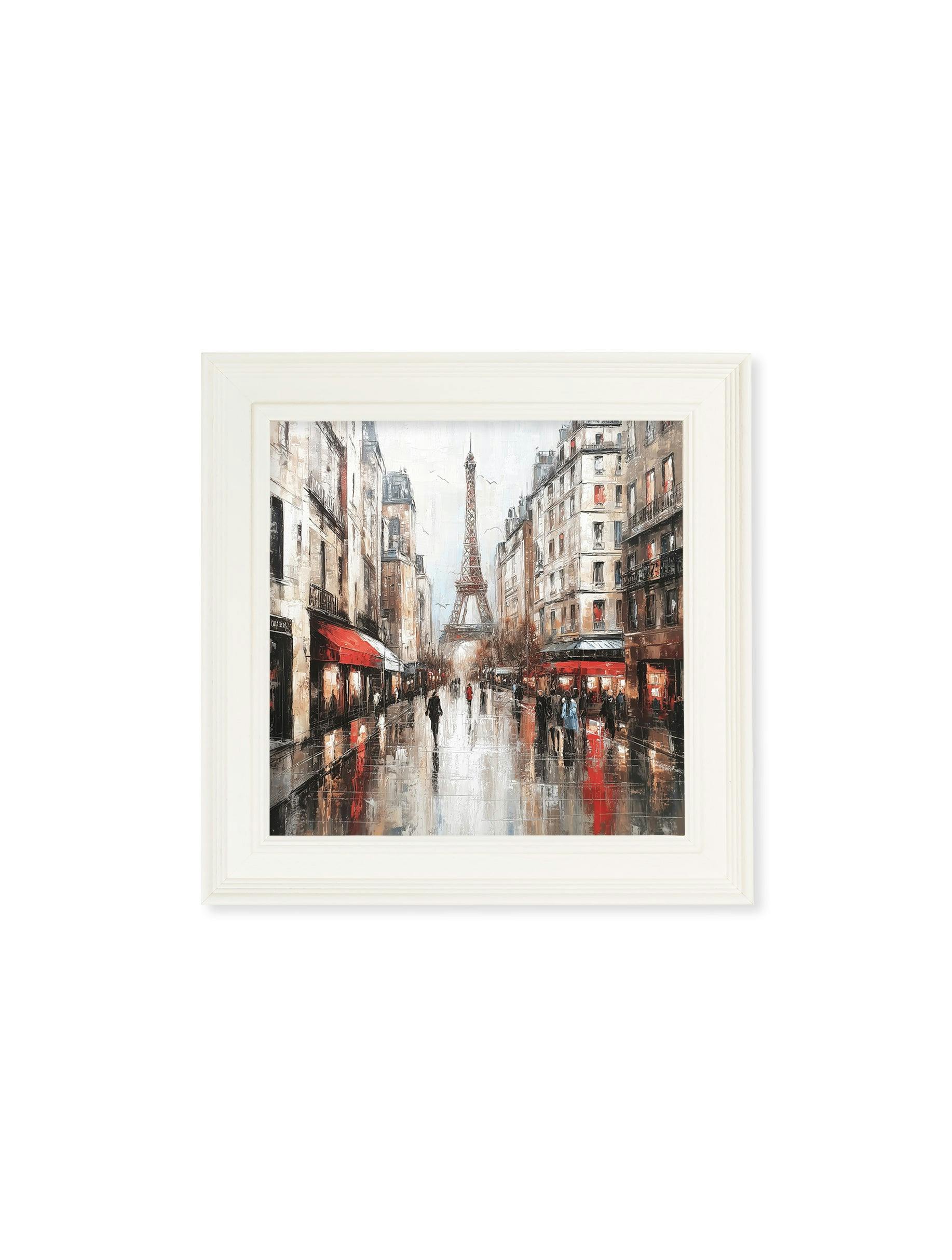 Exceptional Art Cream Paris Eiffel Tower - Hurstwood Square Frame - 44 X 44Cm