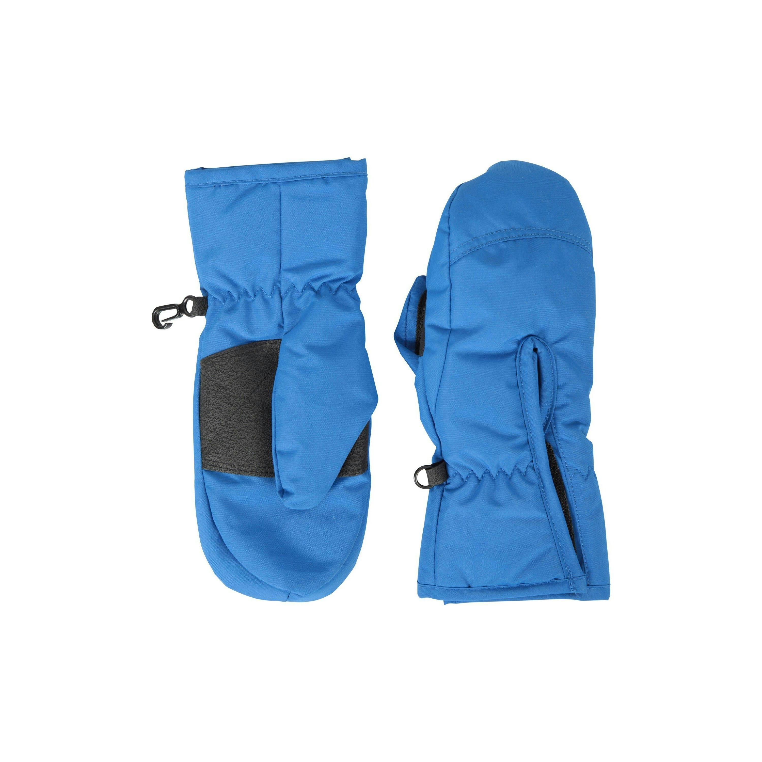 Mountain Warehouse Blue Childrens Ski Mittens - Bright - Bright - L - 100% Polyester
