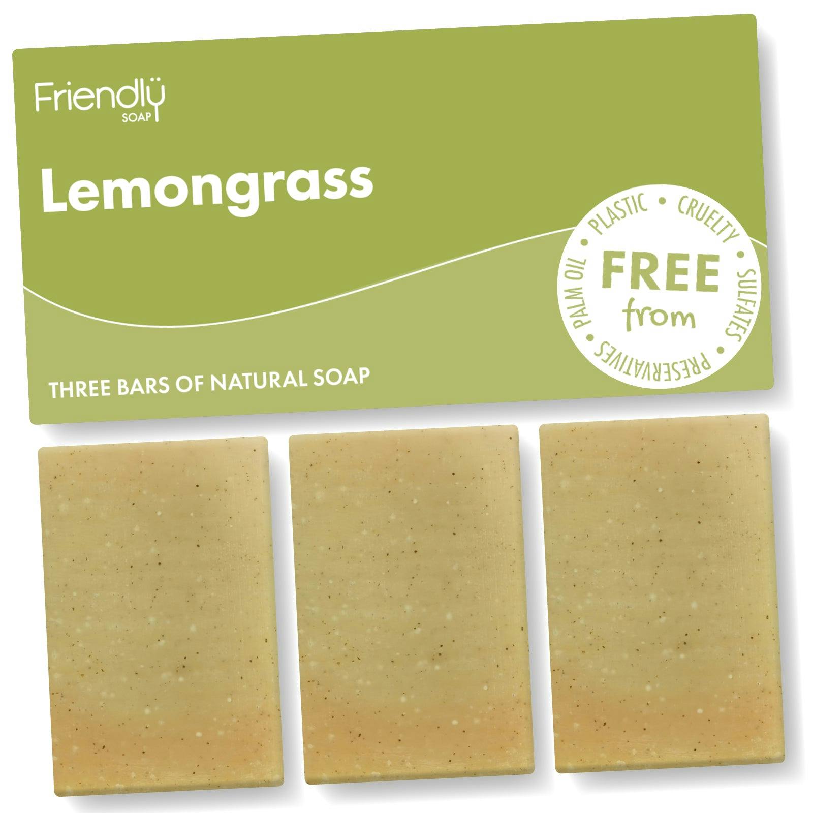 Friendly Soap 3 Pack - Natural Soap - Lemongrass