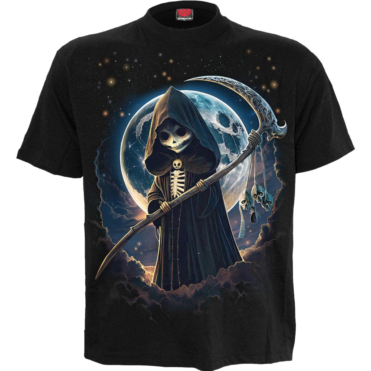 Spiral Direct Black Reaperette - Front Print T-Shirt - 4XL - Digital - Digital