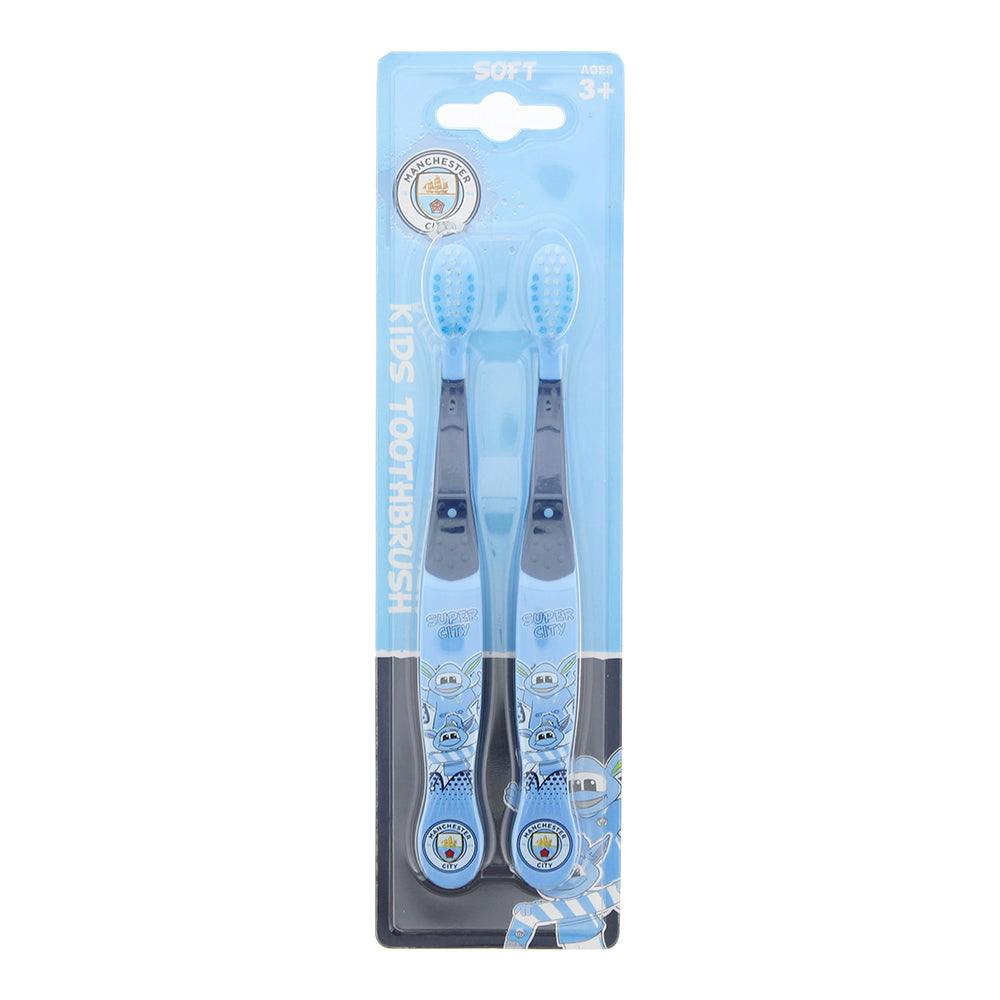 Epl Manchester City Kids Toothbrush Soft 2Pcs