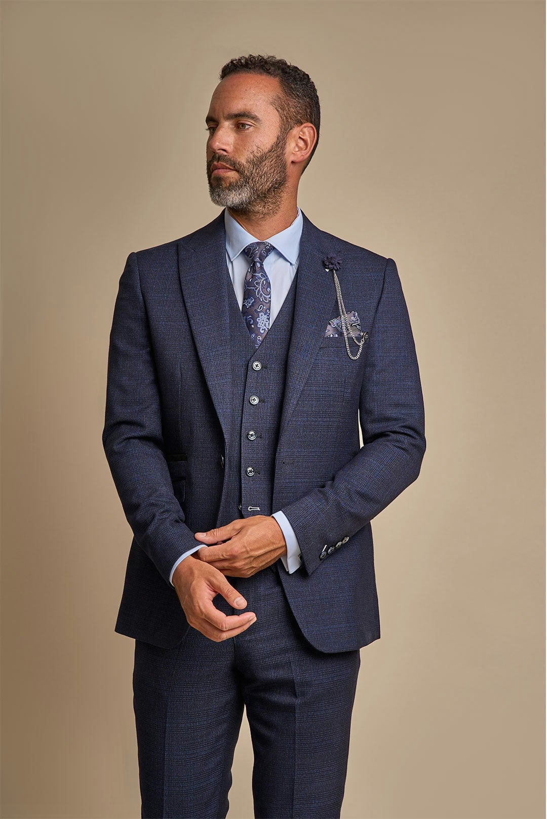 House Of Cavani Caridi Navy Blazer - 44 Inch Chest
