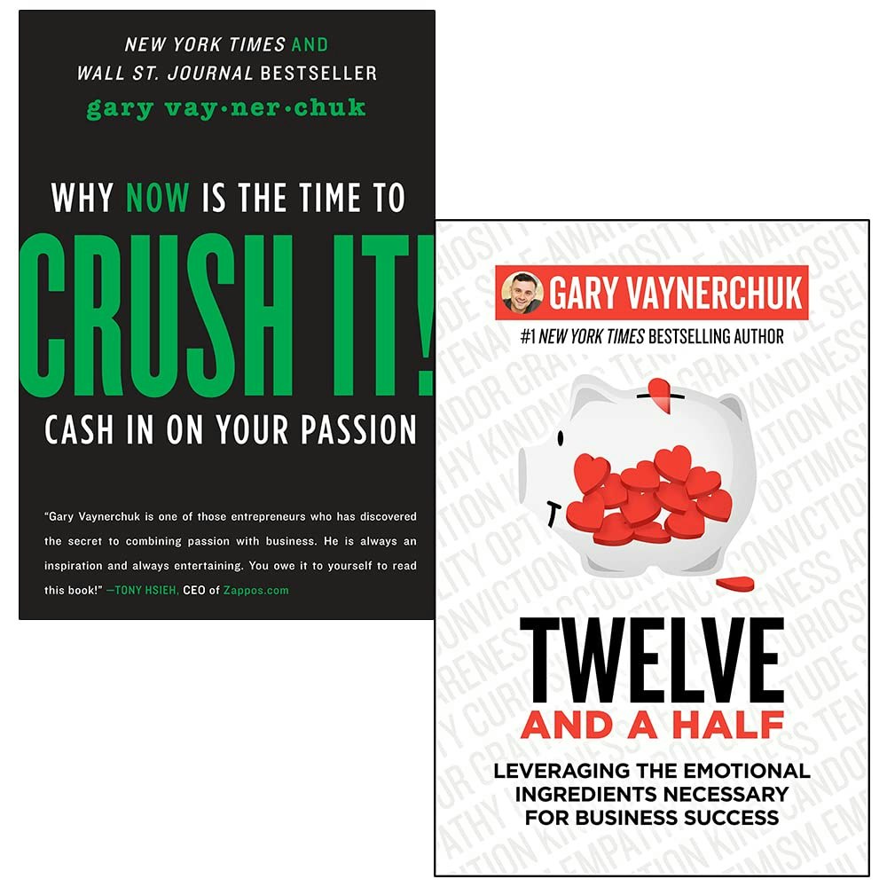 Harper Gary Vaynerchuk Collection 2 Books Set (Crush It! & [Hardcover] Twelve And A Half)