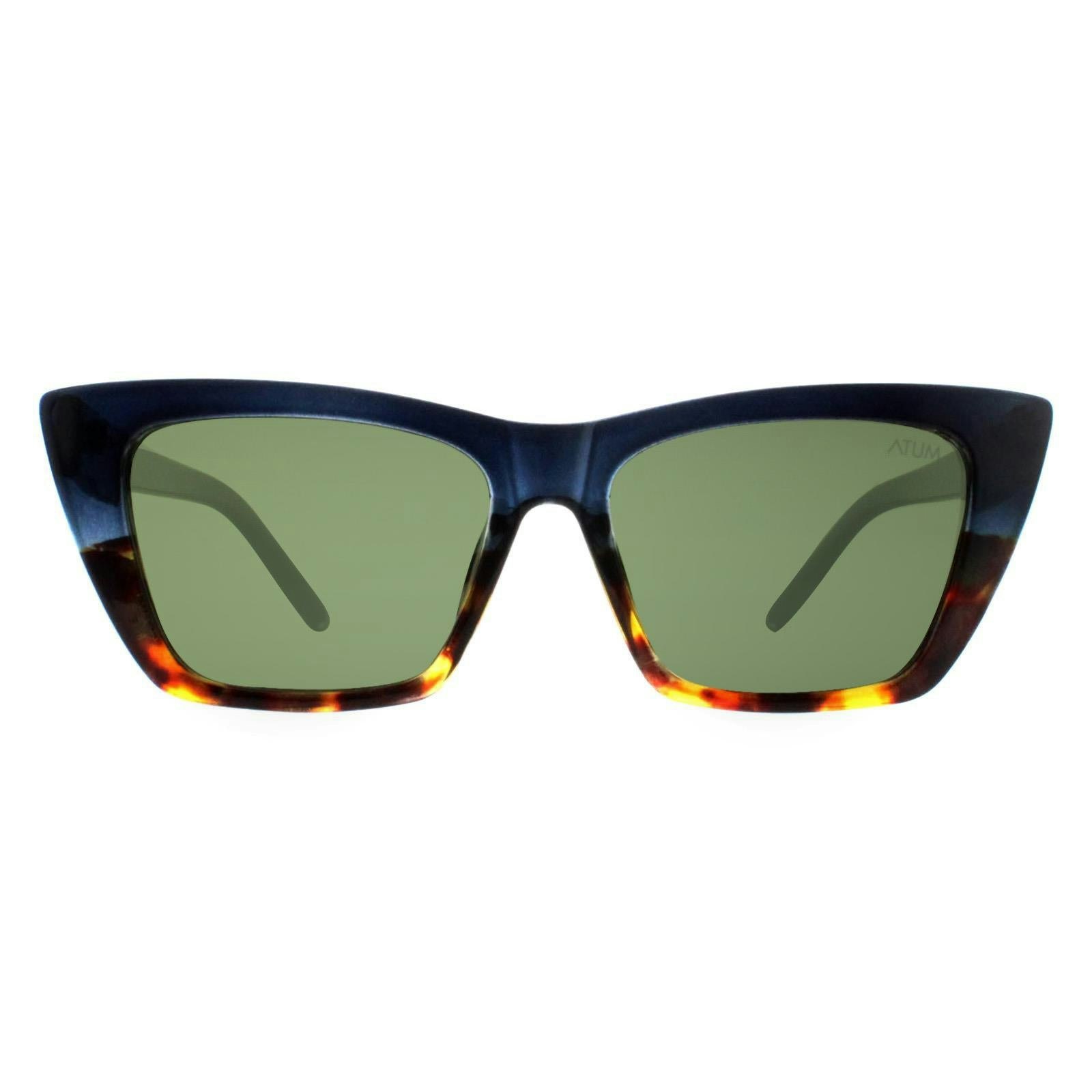 Atum Women's Green Arid Shiny Gradient Demi Sunglasses