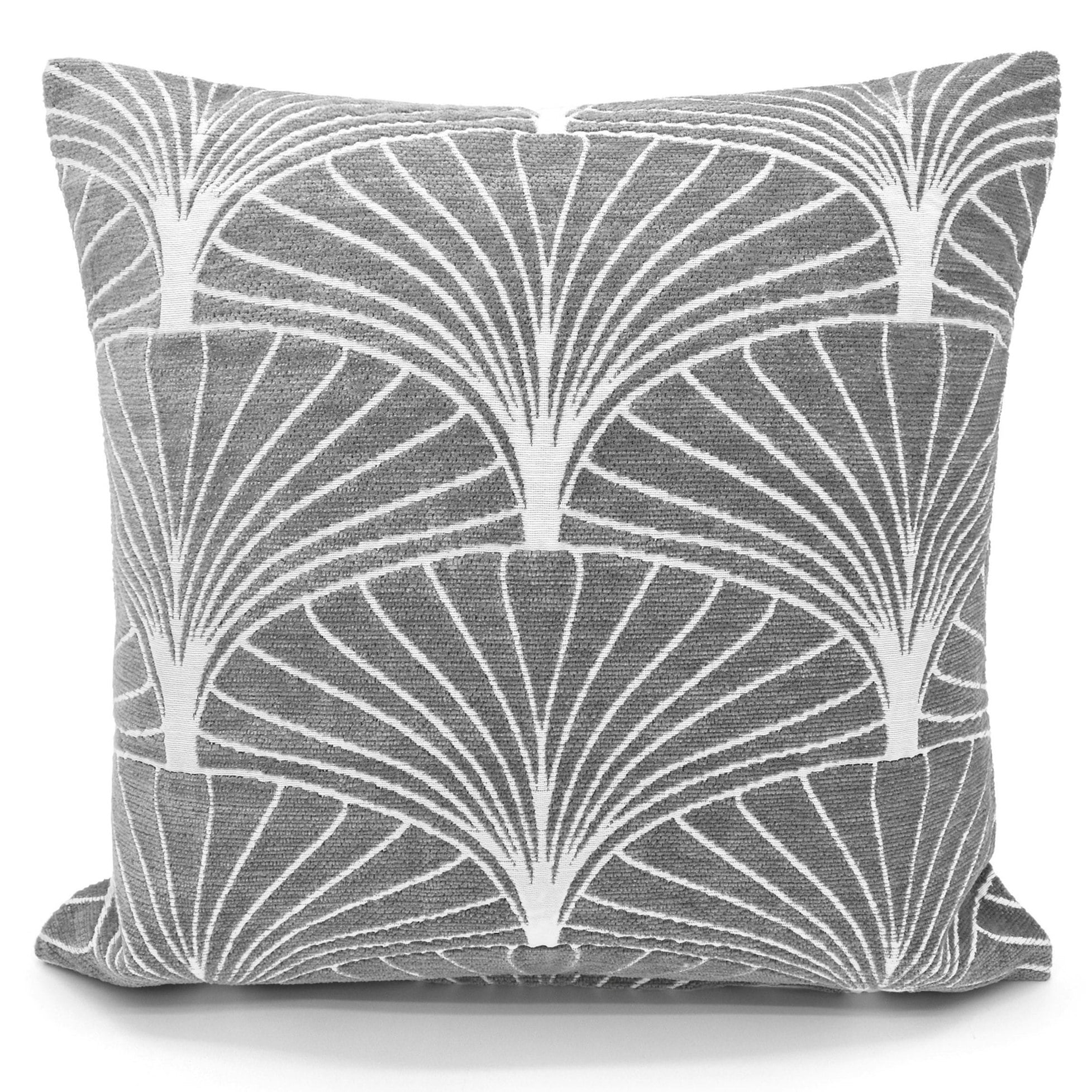 Rackhams Grey Luxury Chenille Pattern Cushion - 43Cm X 43Cm