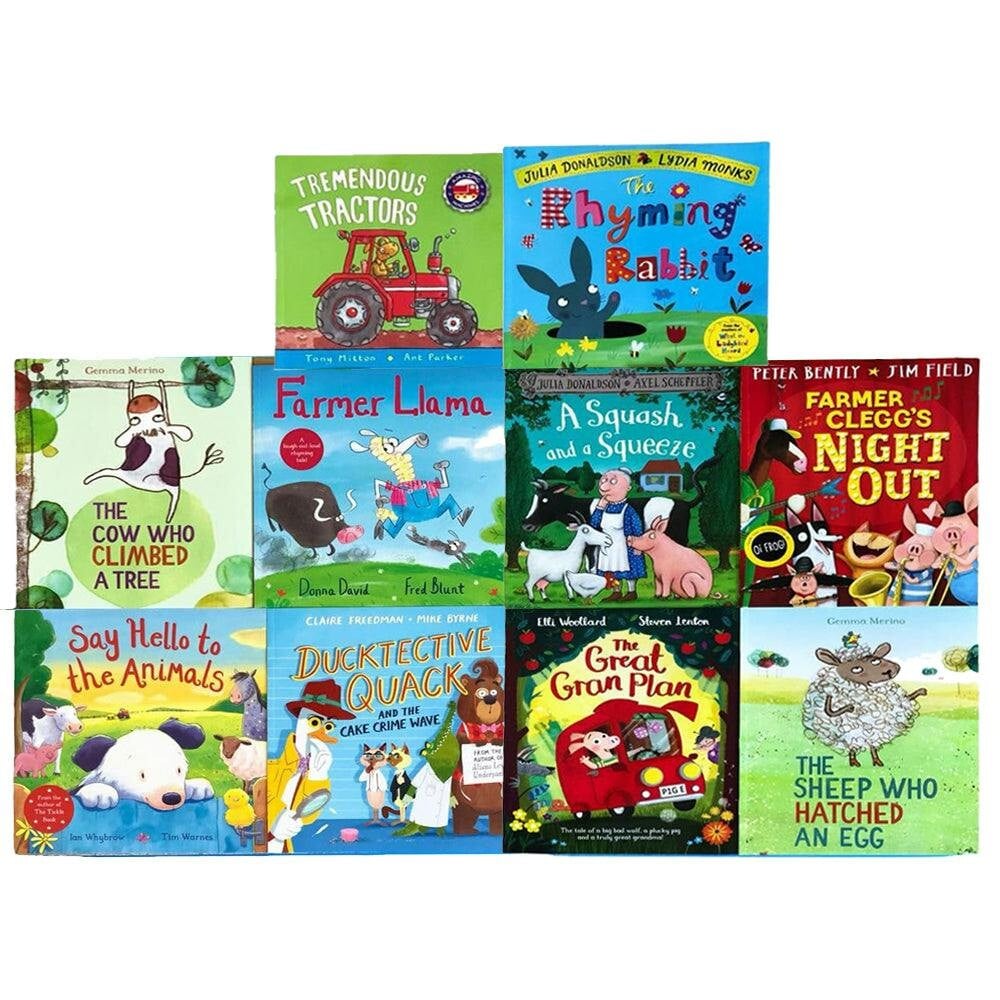 Various Publishers Children Picture Storybooks 10 Books Collection Set – Rhyming Rabbit & Bedtime Stories Collection For Kids