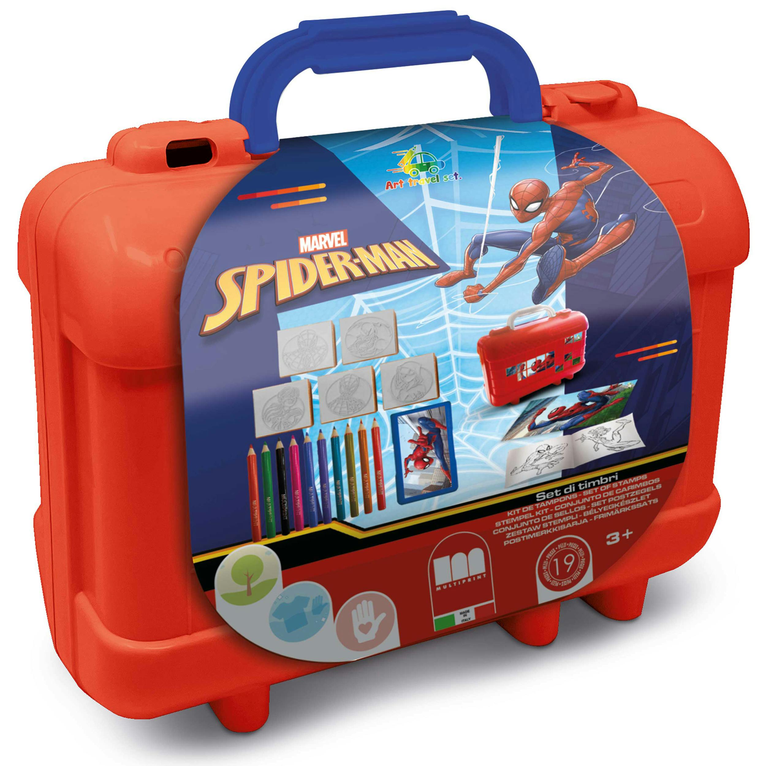 Multiprint Red Spider-Man Travel Set By – Kids Activity & Craft Set - 1