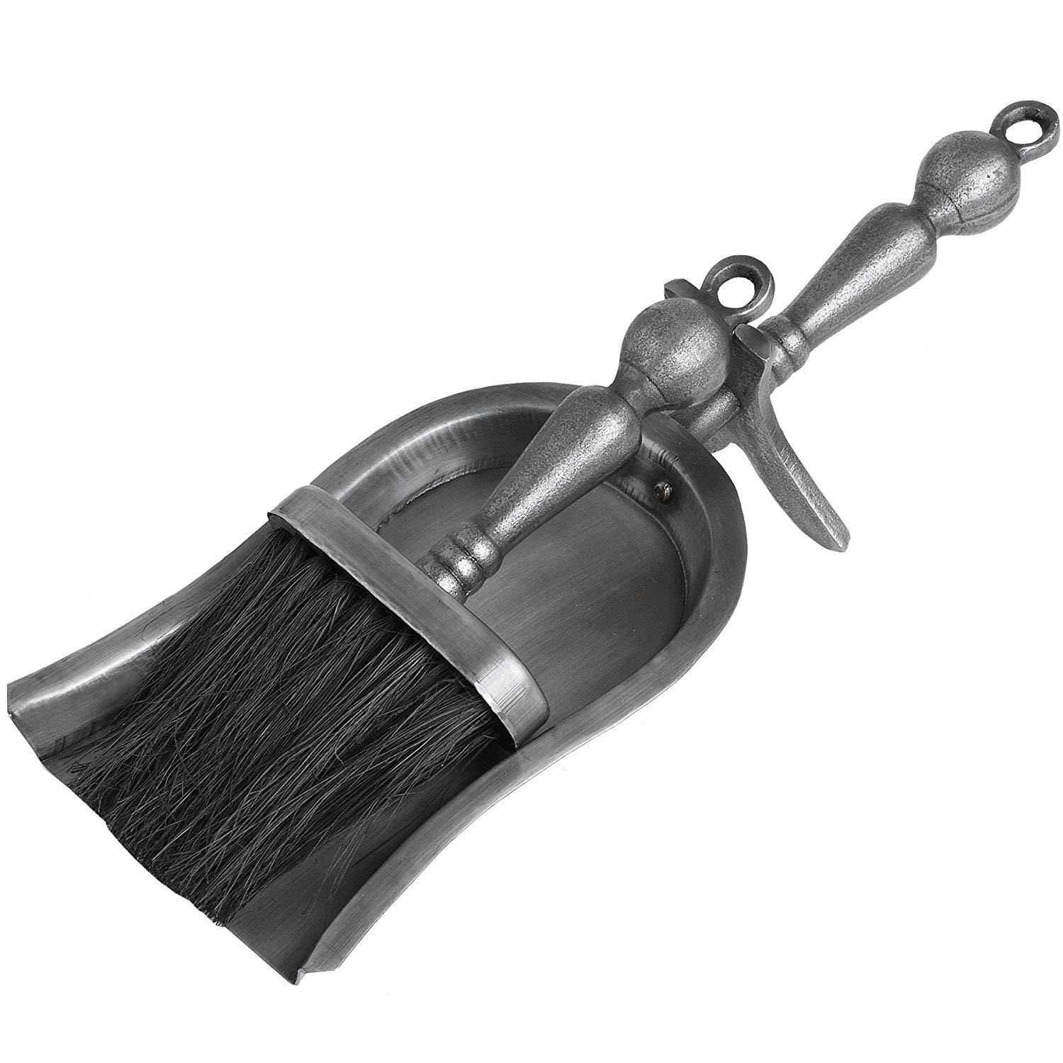 Hill Interiors Unisex Silver Hearth Tidy Set In Antique Pewter Effect Finish In - Image 2