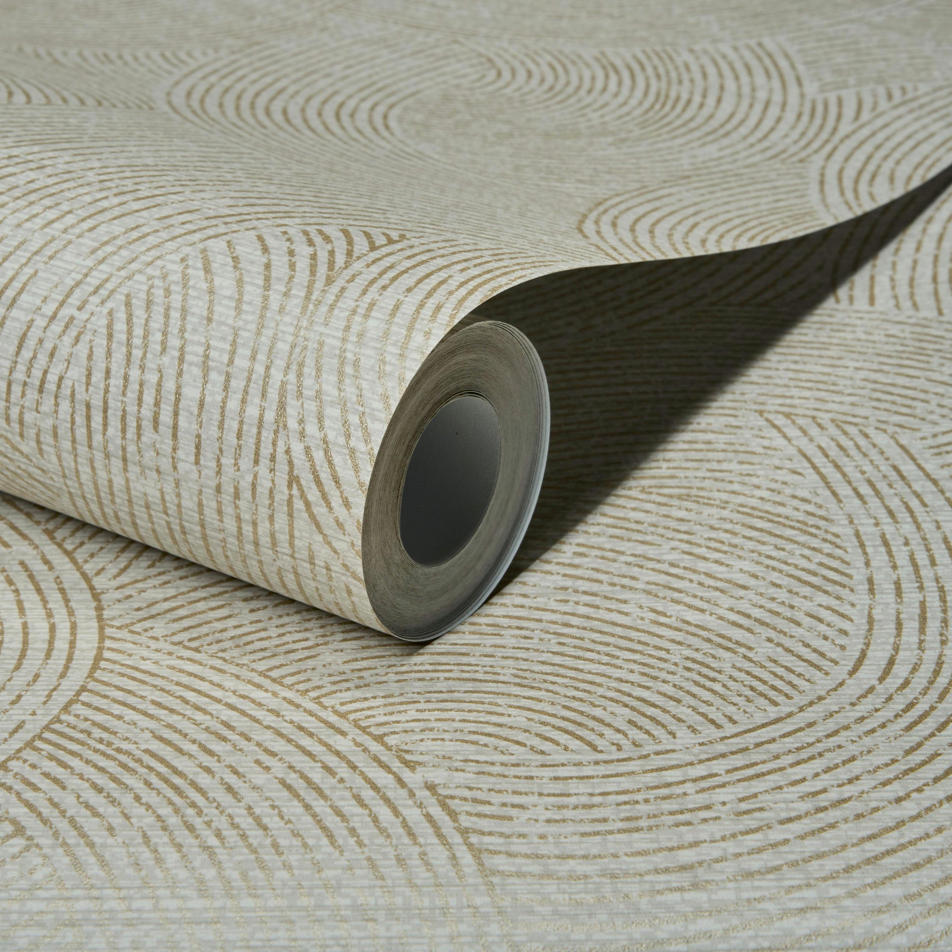 Rackhams Grey Boutique Organic Maze Swirl Pvc-Free Eco Wallpaper,
