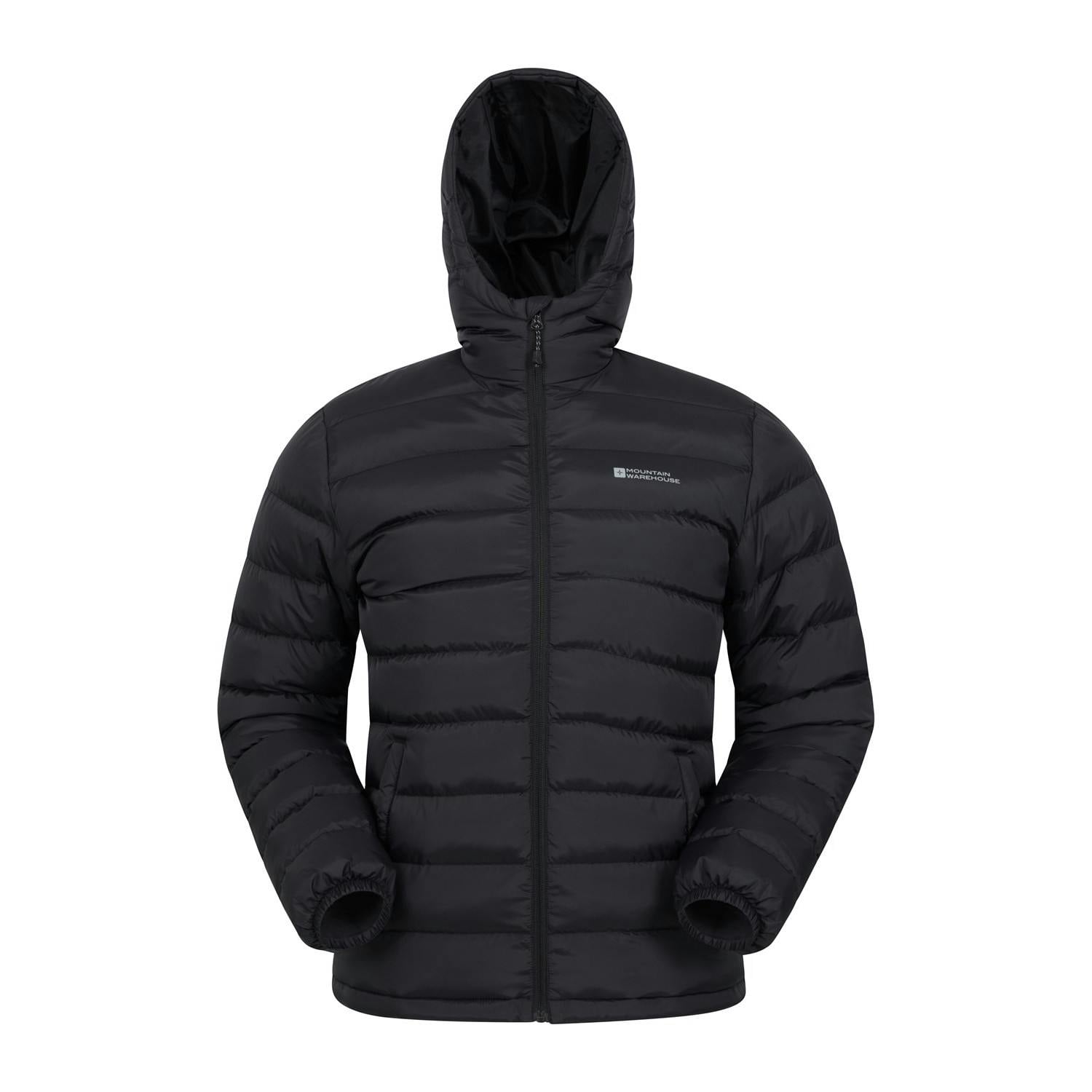 Mountain Warehouse Men's Black Seasons Ii Padded Jacket - Xl - 100% Nylon