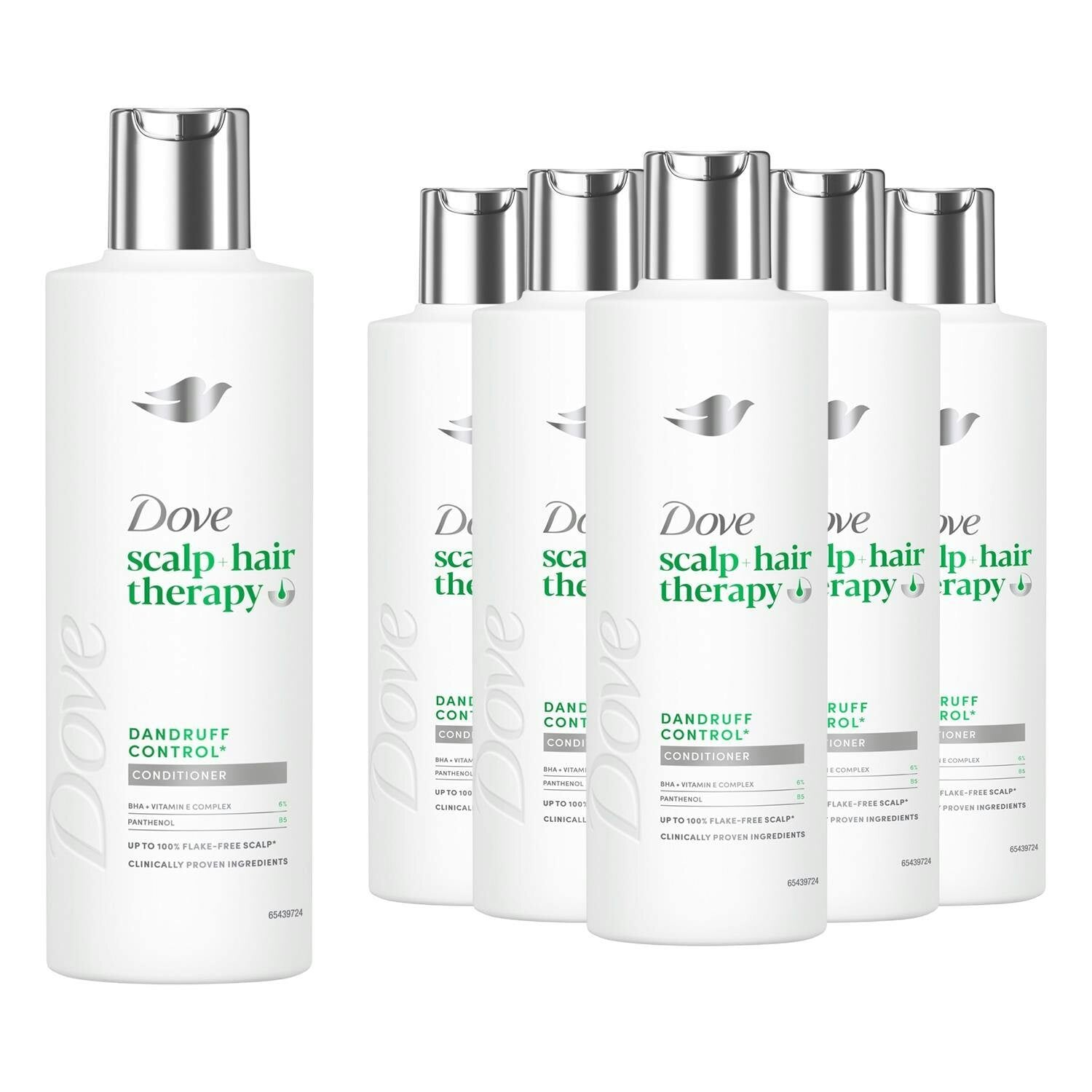Dove Multicolor Scalp + Hair Therapy Dandruff Control Salicylic Conditioner, 6Pack | : 250Ml - Image 3