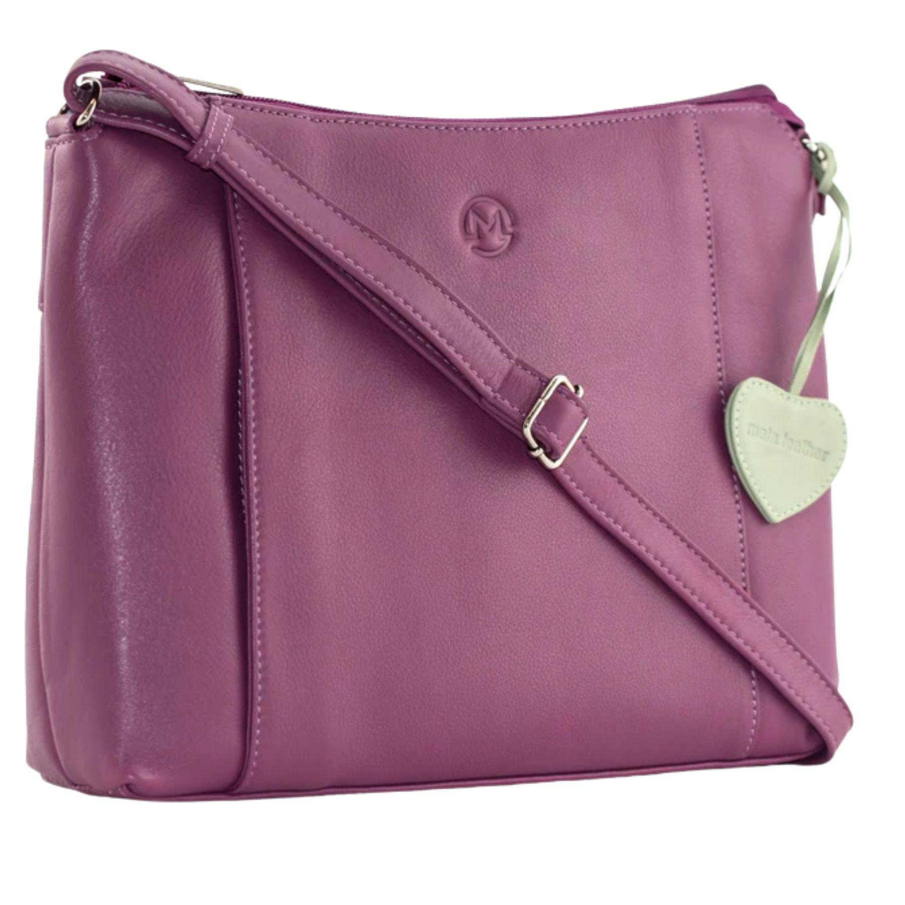 Mala Leather Red Anishka Heart Slouch Bag - Leather