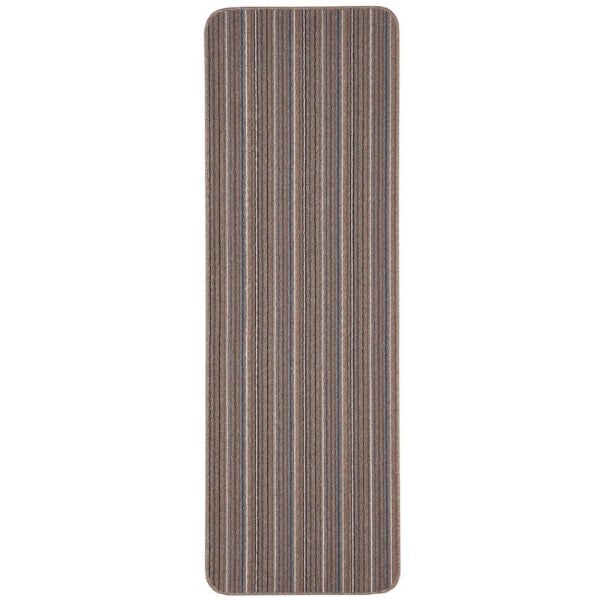 Washamat Stockholm Runner Mocha/Blue 200 x 67cm - Cream - Polypropylene Pile - Image 2