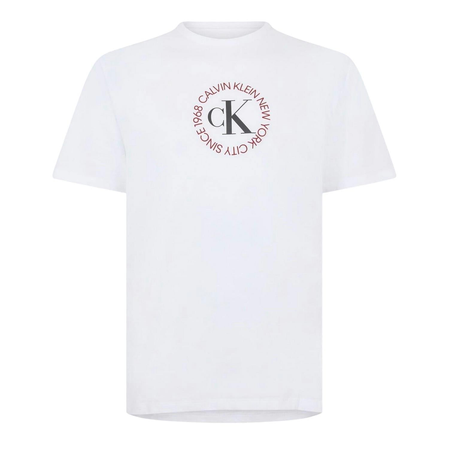 Calvin Klein Unisex White Adult Regular T-Shirt - Brilliant - Xl - Brilliant - 100% Cotton