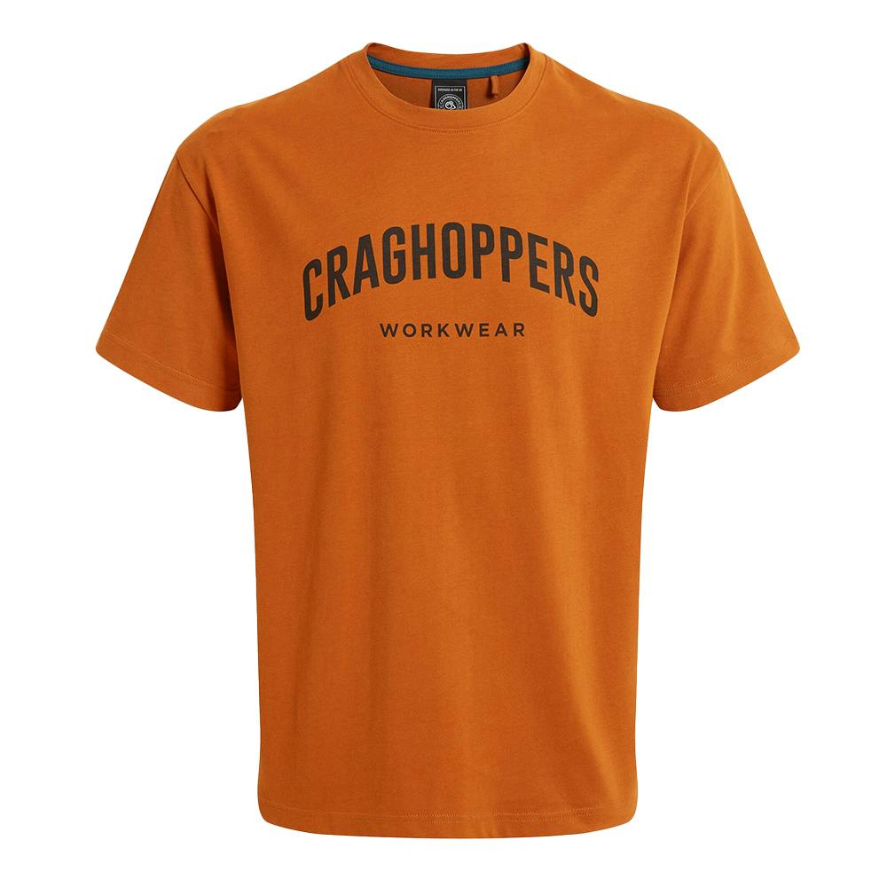 Craghoppers Men's Batley Work T-Shirt - Potters Clay - M - Potters Clay - 100% Organic Cotton