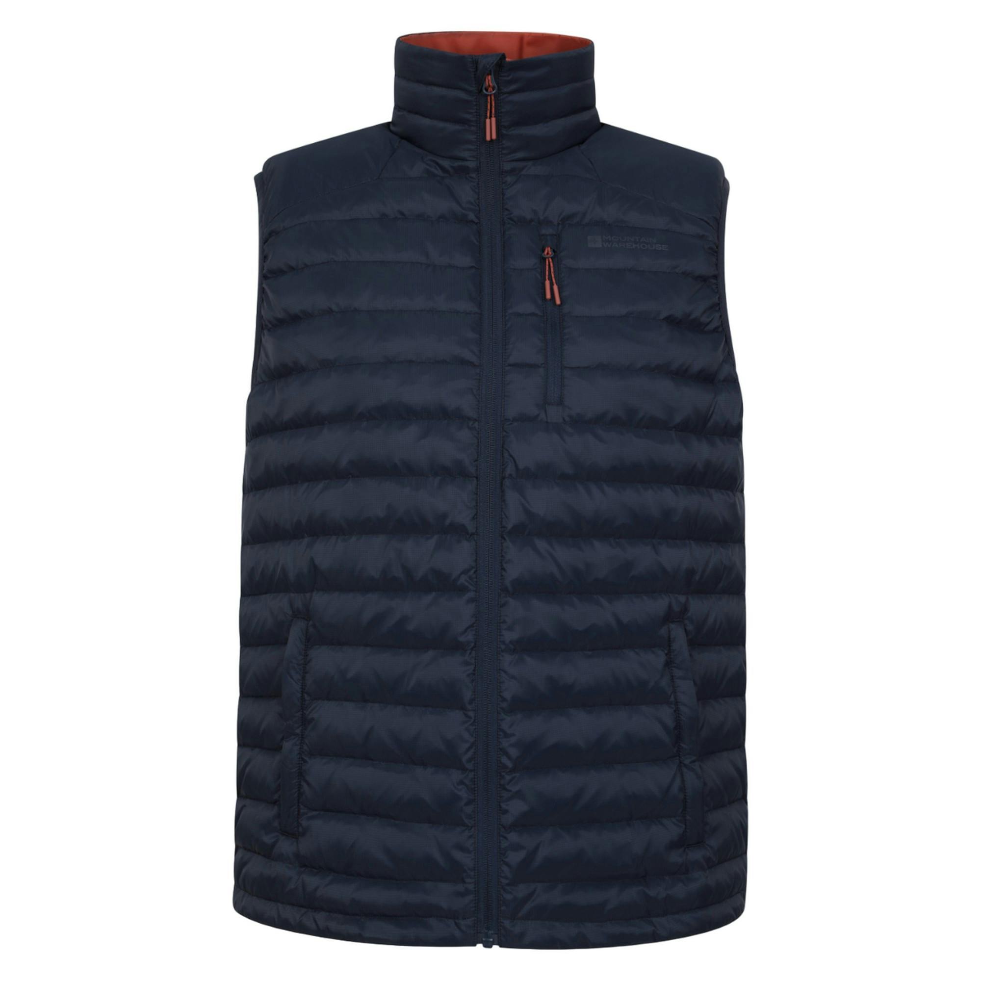 Mountain Warehouse Men's Grey Henry Ii Extreme Padded Gilet - Navy - S - Navy - 100% Polyamide