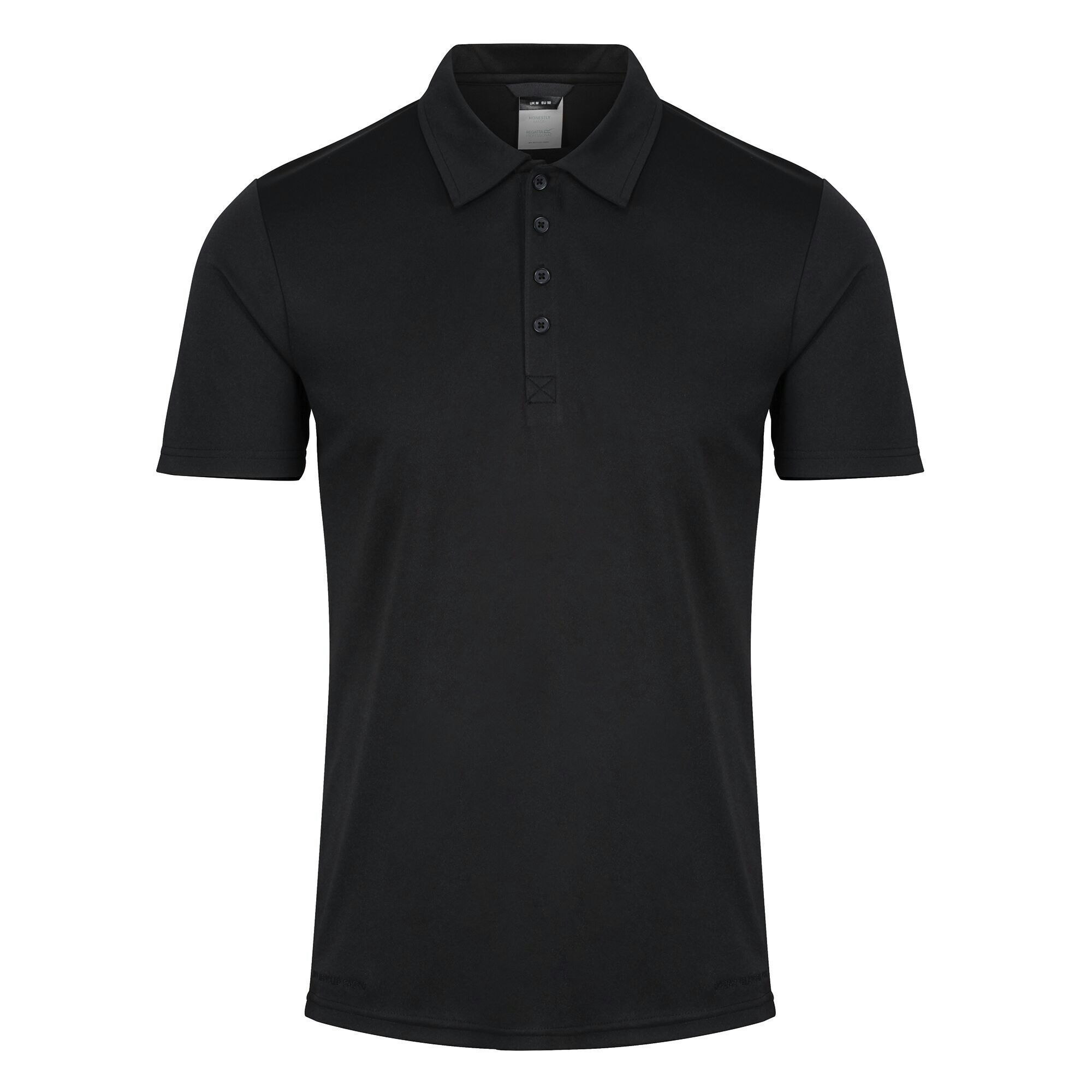 Regatta Men's Black Professional Recycled Polo Shirt - Medium