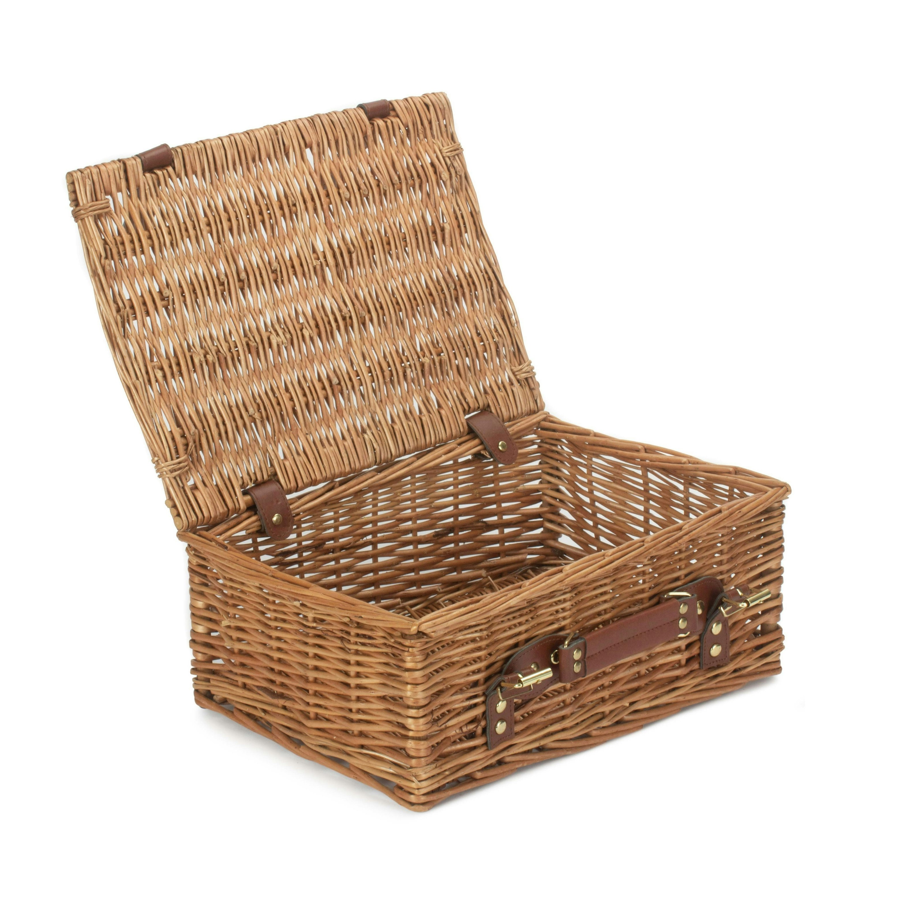 Red Hamper Red/Light/Brown Hamper 35Cm Steamed Wicker Picnic Basket