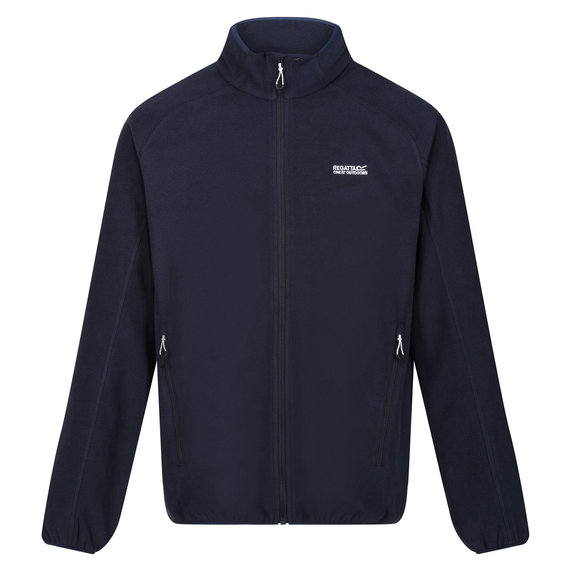 Regatta Men's Hadfield Full Zip Fleece Jacket - Navy - S - Navy - 100% Polyester
