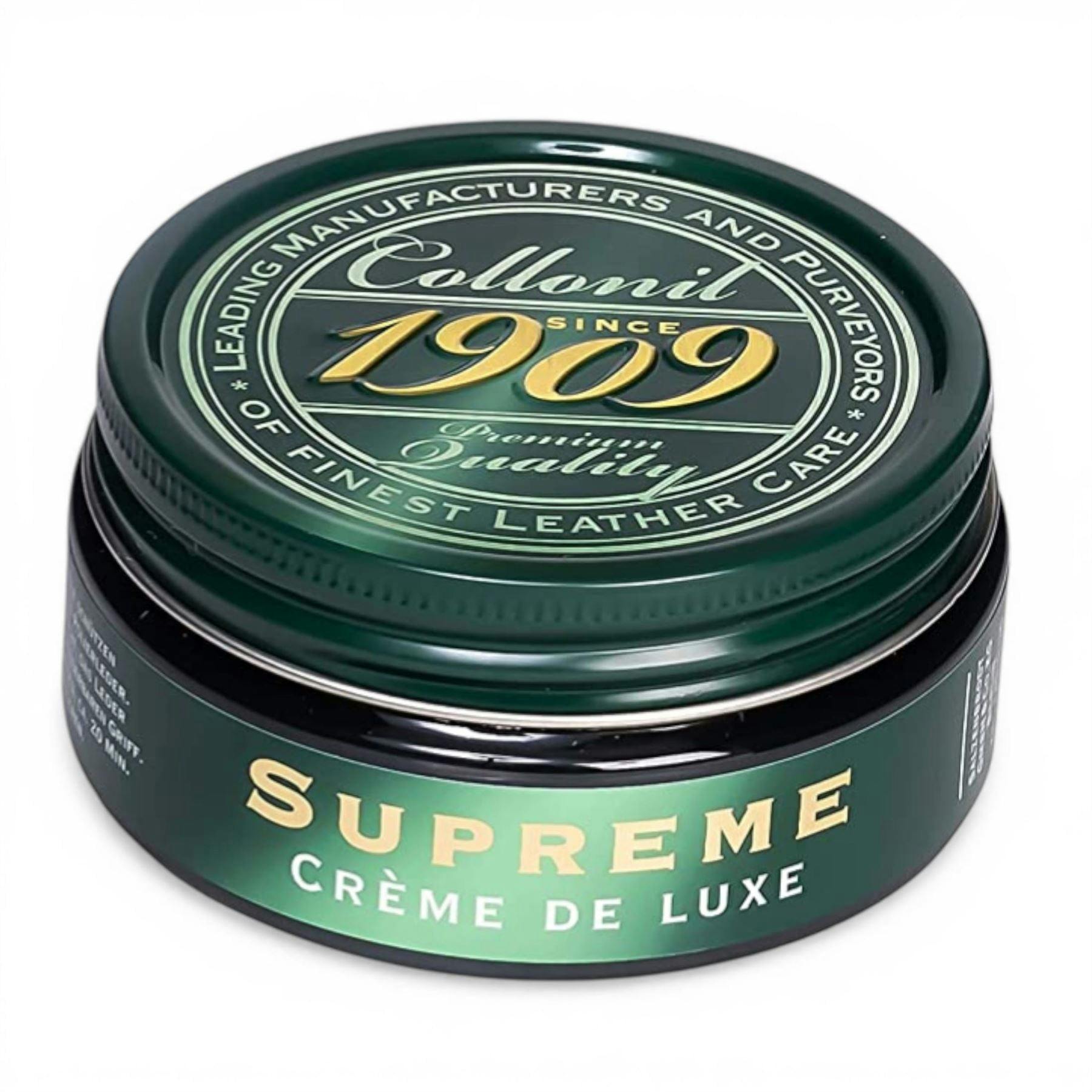 Collonil Black 1909 Supreme Crème De Luxe 100 Ml Leather Conditioner Polish - 100 Ml