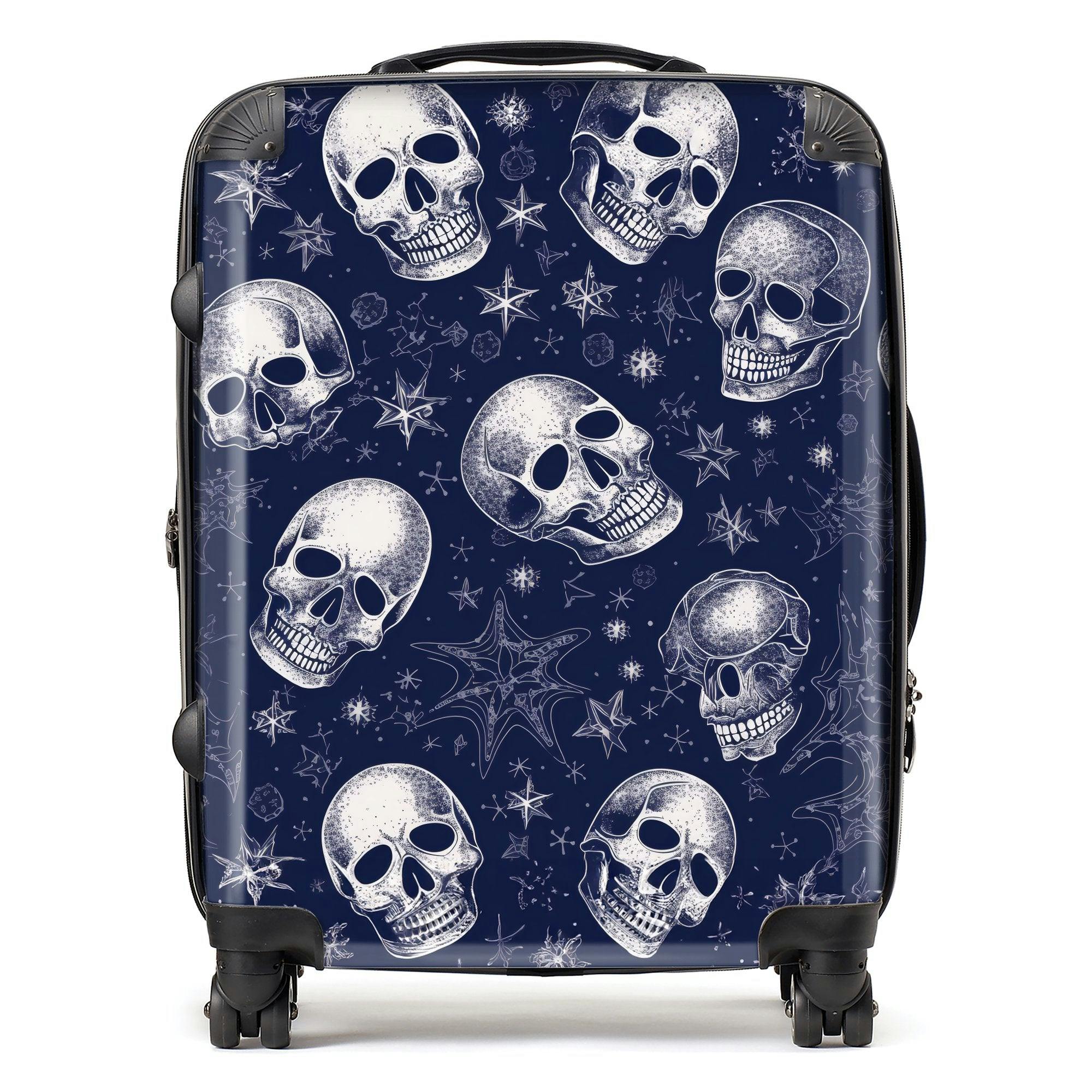 Warren Reed Evening Skulls And Stars Suitcase - Large