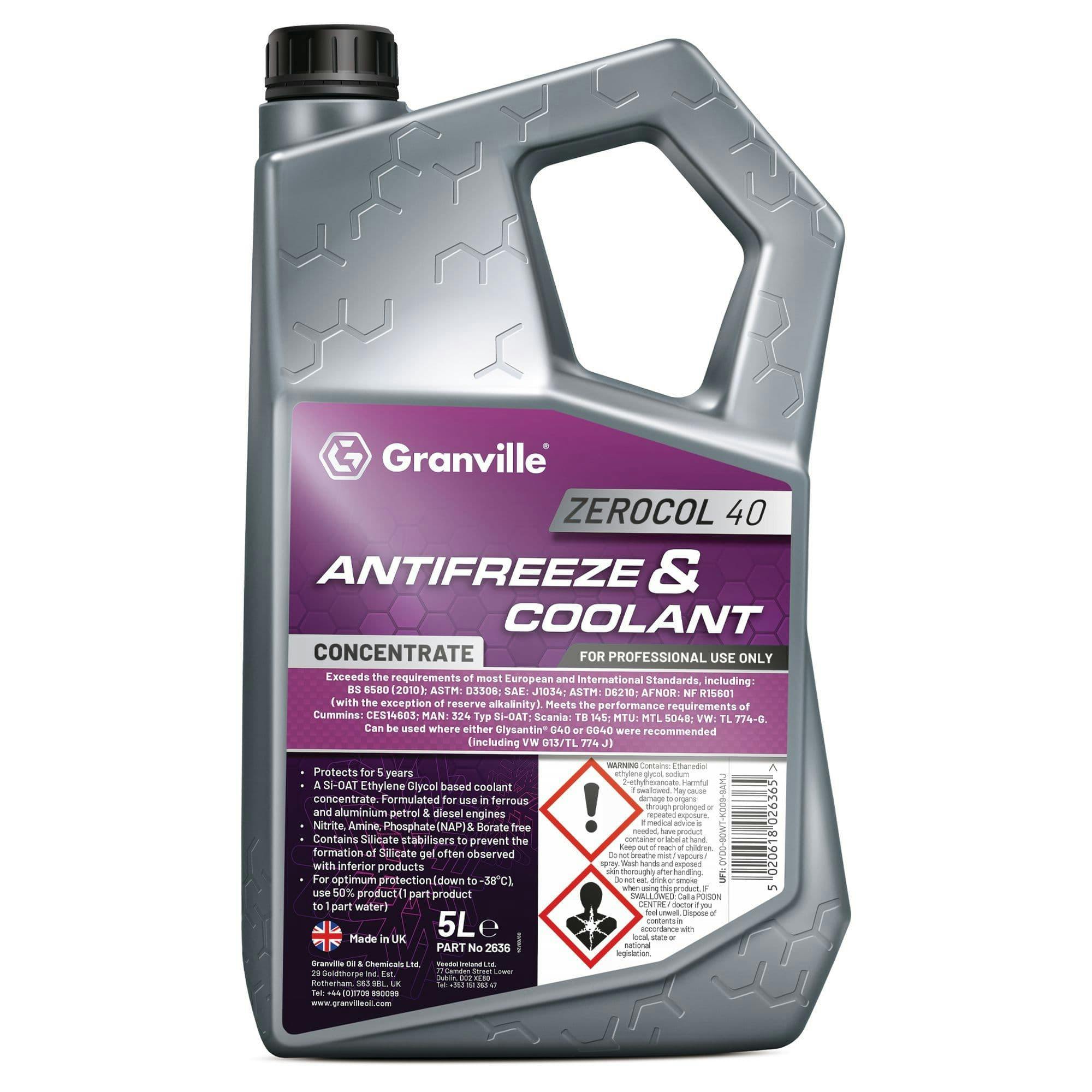 G40 Purple Antifreeze 5L Coolant VW, BMW, MAN, Scania, Cummins Engines - Image 5