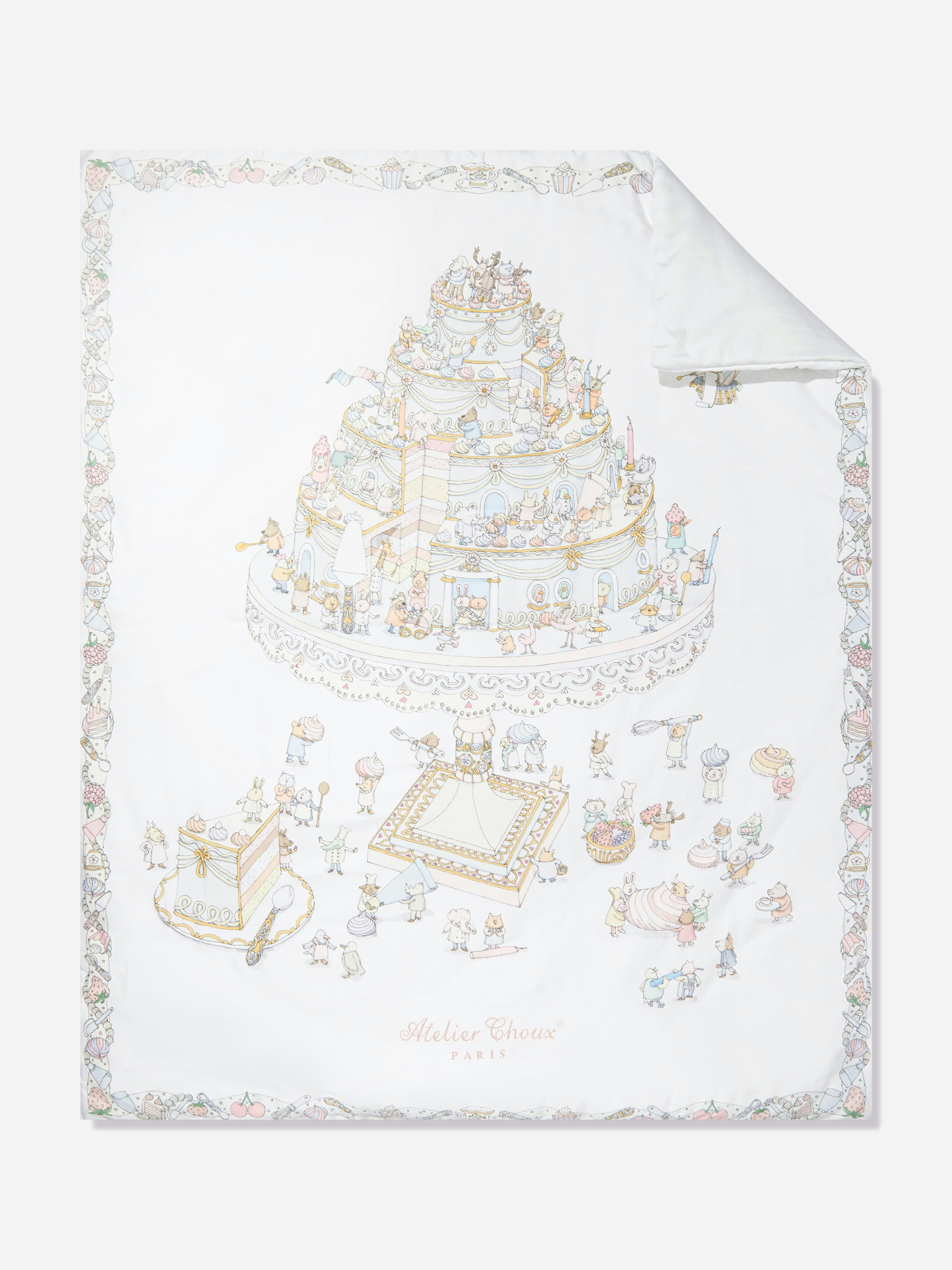 Atelier Choux White Baby Le Gateau / Chateau Choux Reversible Quilt In (130Cm) - One Size