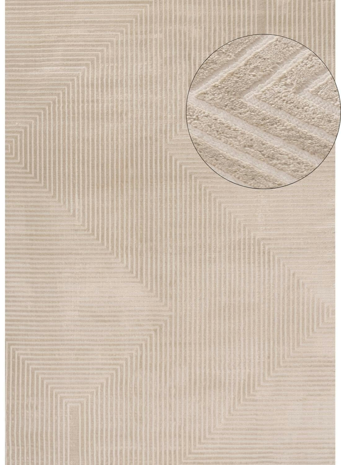 Rackhams Beige/Cream Carmel - Geometric Rug | 6050 - 120X170 Cm