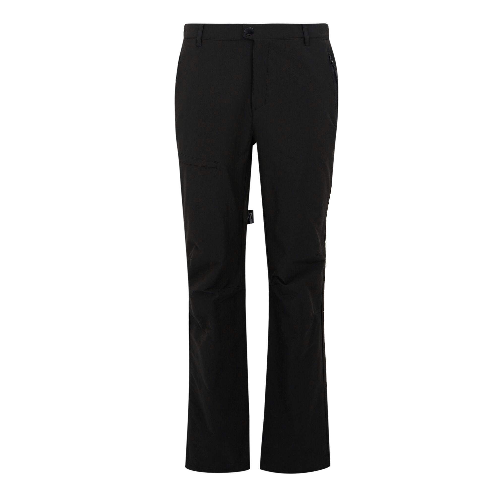 Regatta Men's Black Highton Ii Hiking Trousers - 42L - 94% Recycled Polyamide/6% Elastane