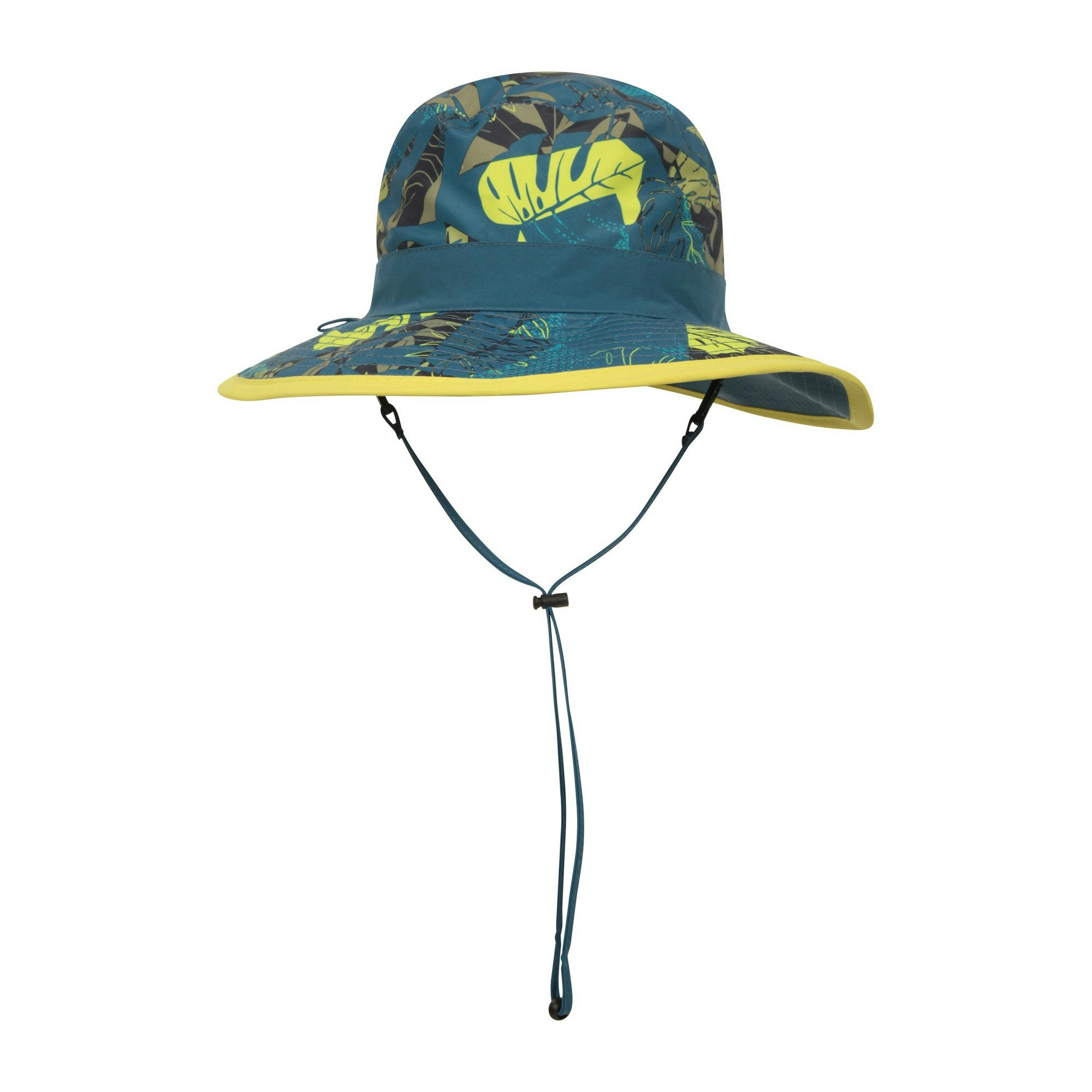 Mountain Warehouse Kids Printed Water Resistant Sun Hat - Petrol - Petrol Small