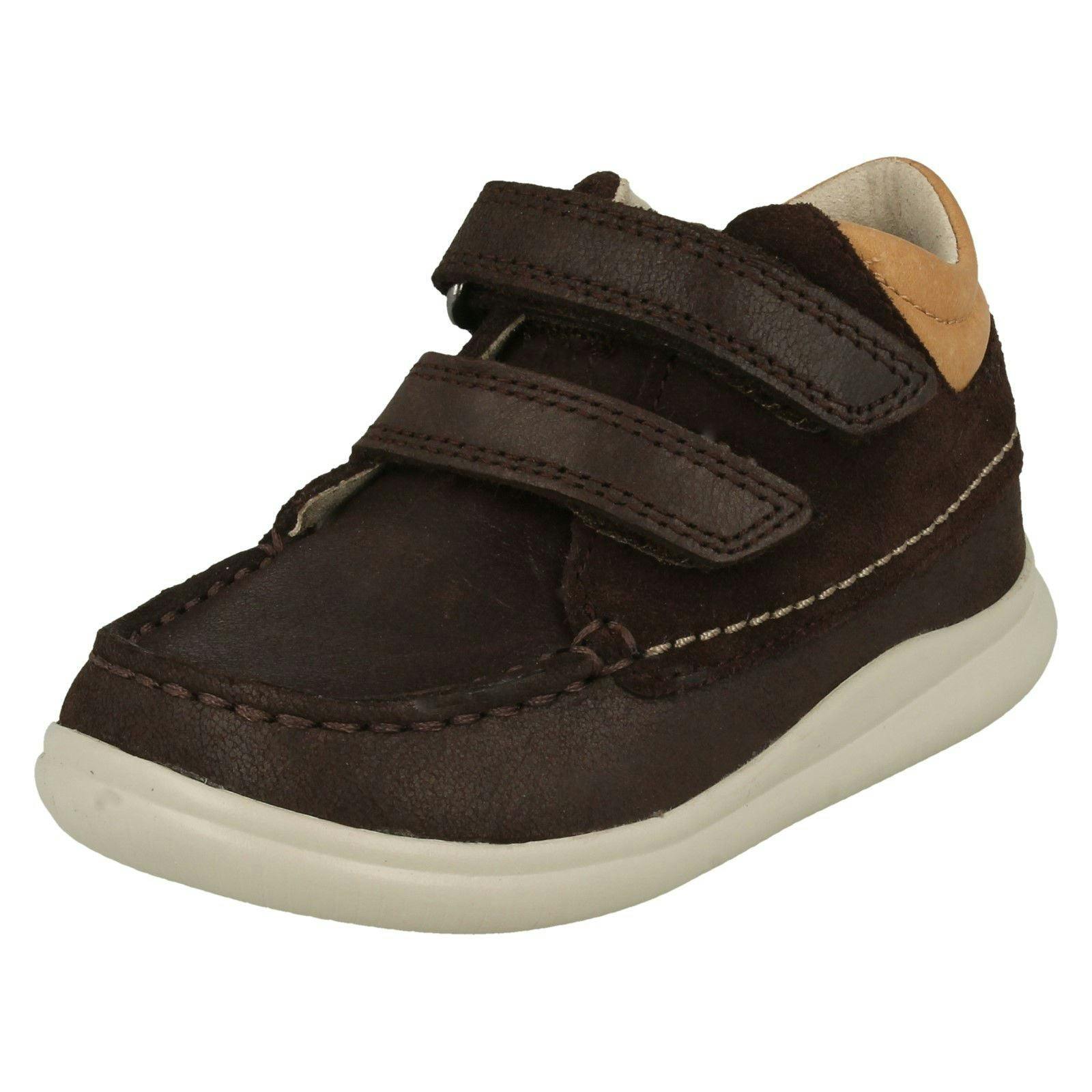 Clarks Boys Brown First Shoes By Ankle Boots Crest Tuktu - Combi - Uk 5.5 Infant - G