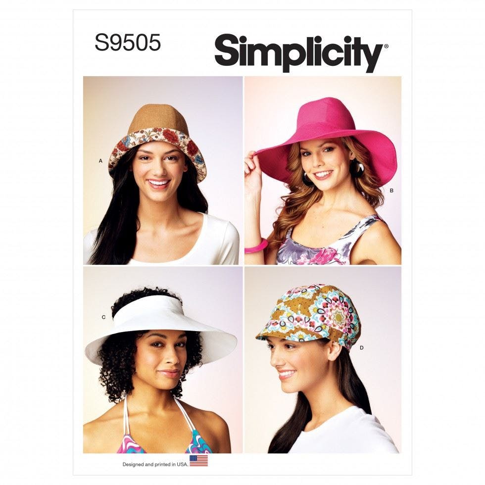 Simplicity Women's Sewing Pattern 9505, Headwear For A (S-M-L) - Easy - A (S-M-L)
