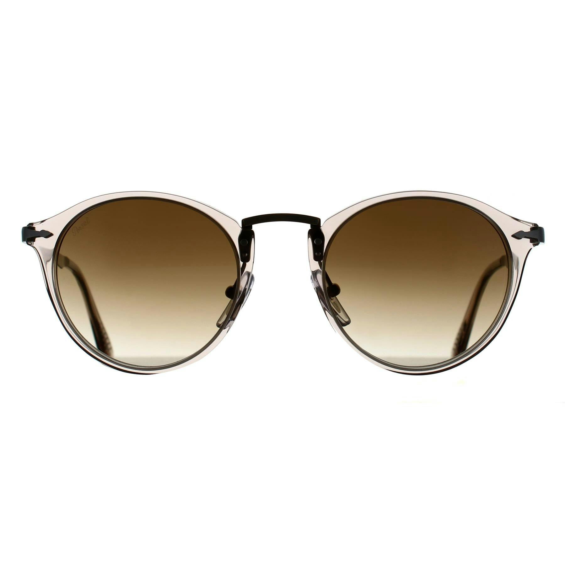 Persol Grey/Brown Po3166s 124051 Man Sunglasses Acetate Pantos Normal Shaded - Image 5