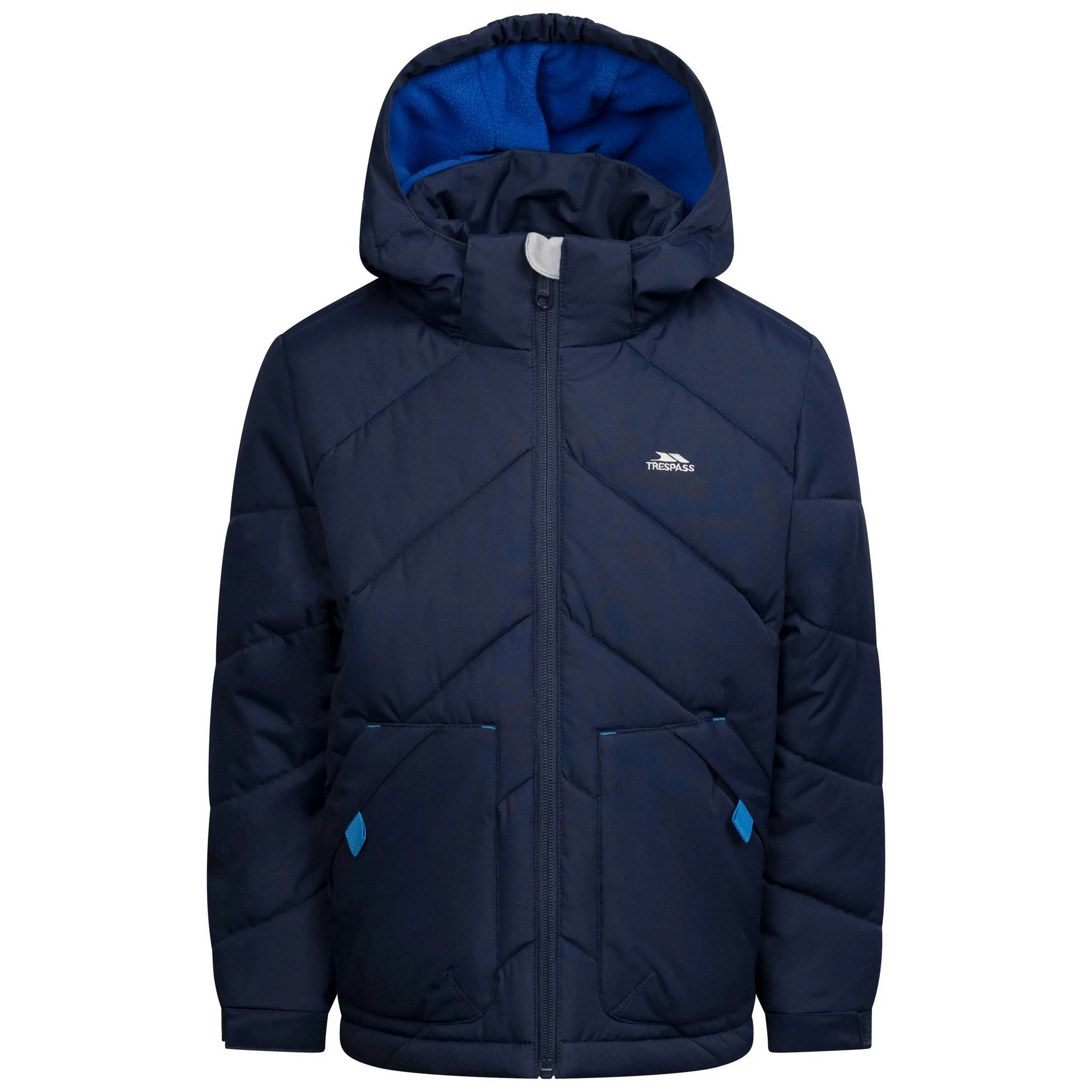 Trespass Boys Ryssa Logo Jacket - Navy - 7-8 Years - Navy
