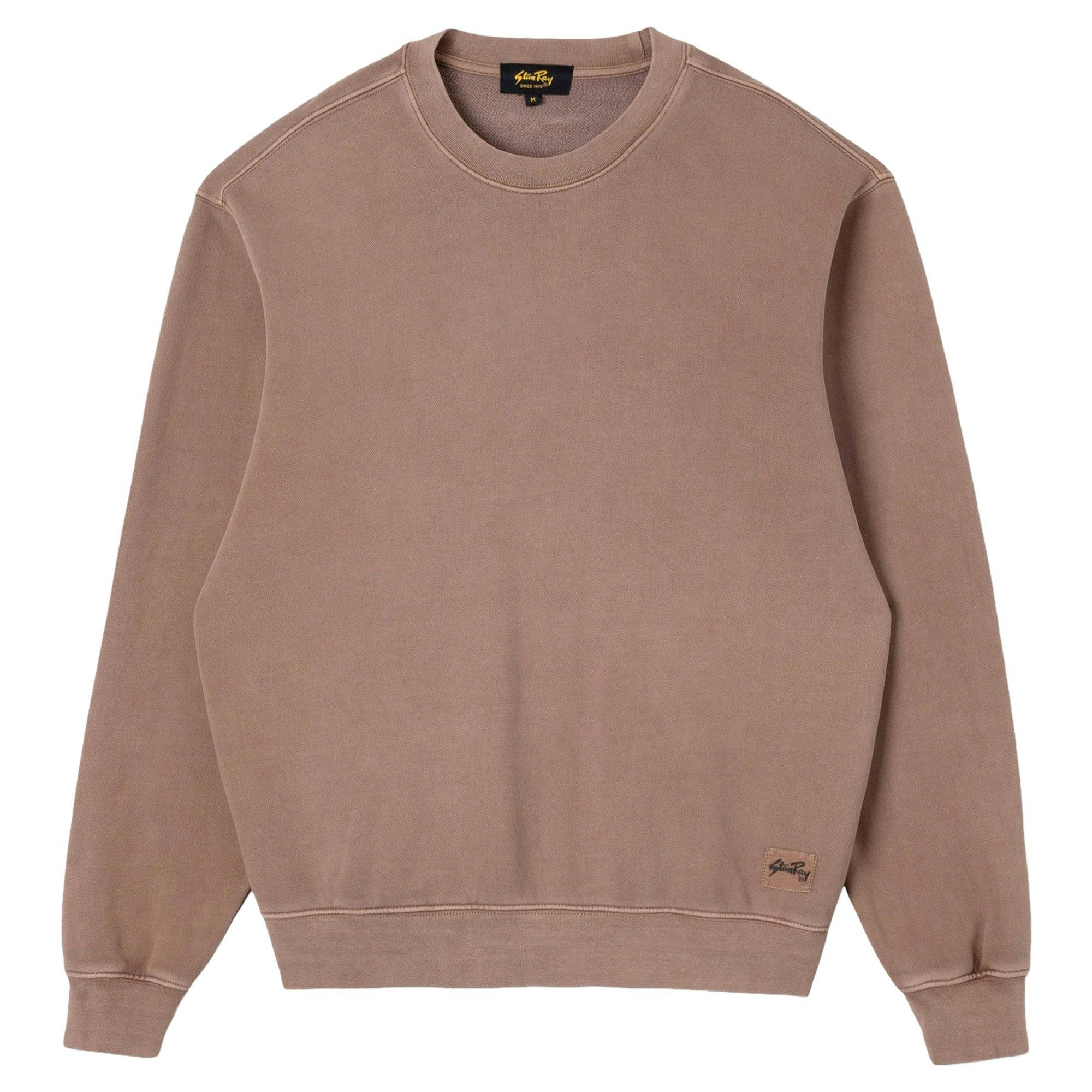 Stan Ray Unisex Patch Crew Sweat - Washed Acorn - Small