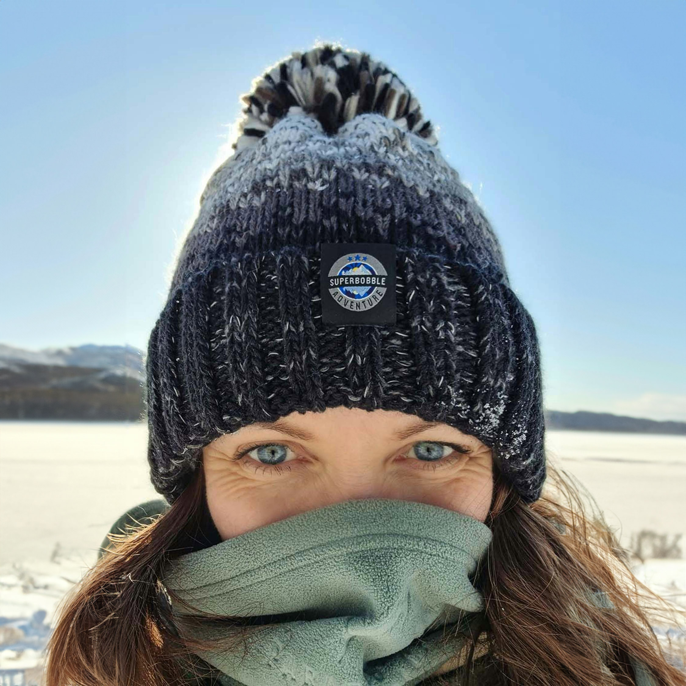 Superbobble Unisex Nordic Knit Bobble Hat - Winters Storm