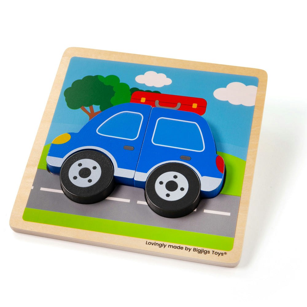 Bigjigs Toys Chunky Lift-Out Puzzle - Car