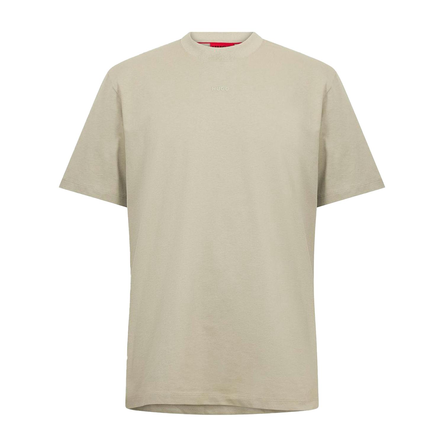Hugo Boss Men's Beige Heavyweight Relaxed Fit T-Shirt - M - 100% Cotton