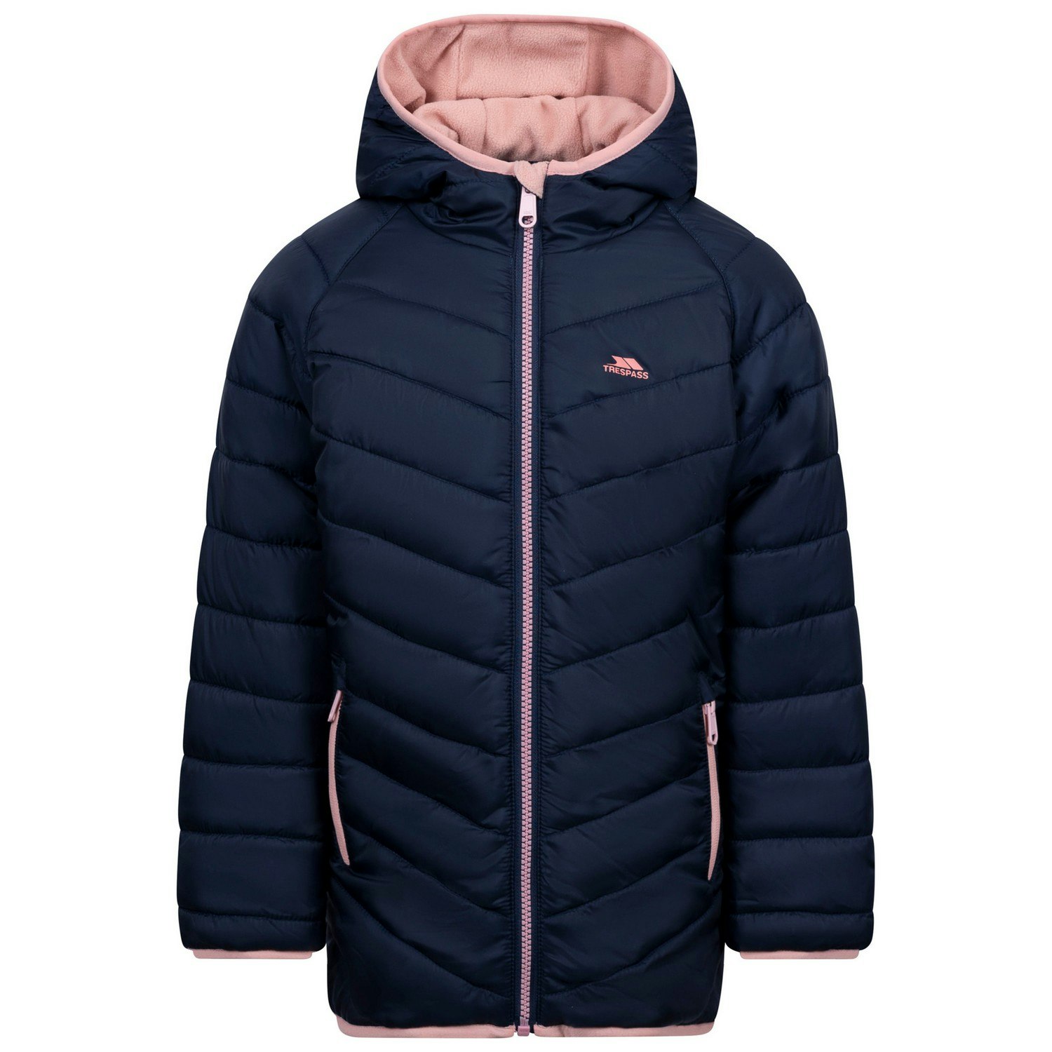 Trespass Kids Valard Quilted Jacket - Navy - 9-10 Years - Navy