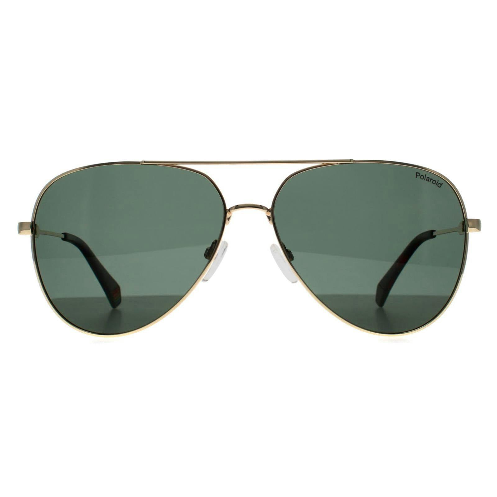 Polaroid Gold/Green Sunglasses Pld 6187/S J5g Uc Polarized