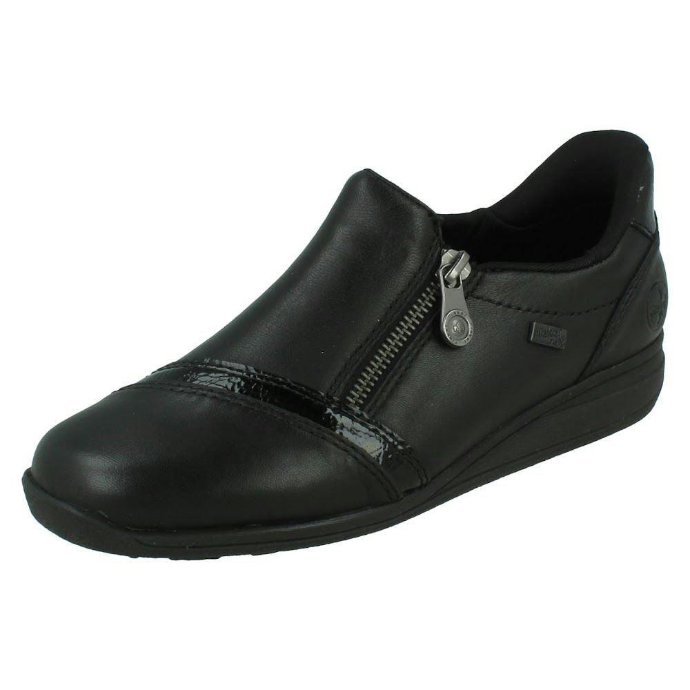 Rieker Women's Black Extra Wide Riekertex Casual Shoes 47264 - Uk 6