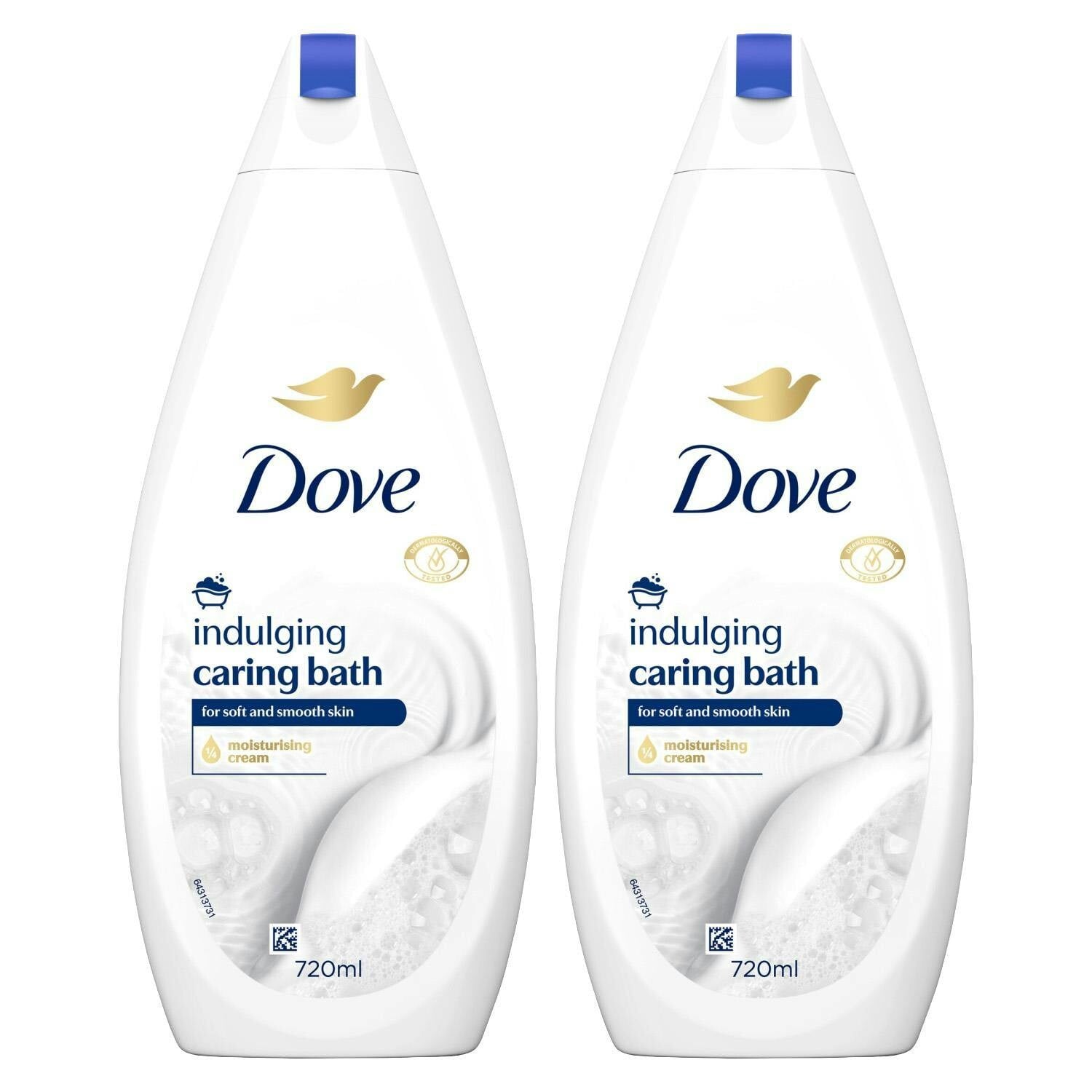 Dove Cream Caring Bath Indulging Bath Soak 720Ml With Moisturising 2 Pack