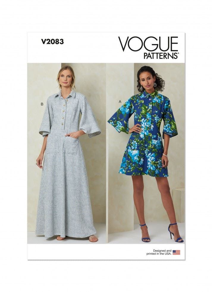 Vogue Women's Sewing Pattern 2083, Dresses For B5 (8-10-12-14-16) - Intermediate - Y5 (18-20-22-24-26)