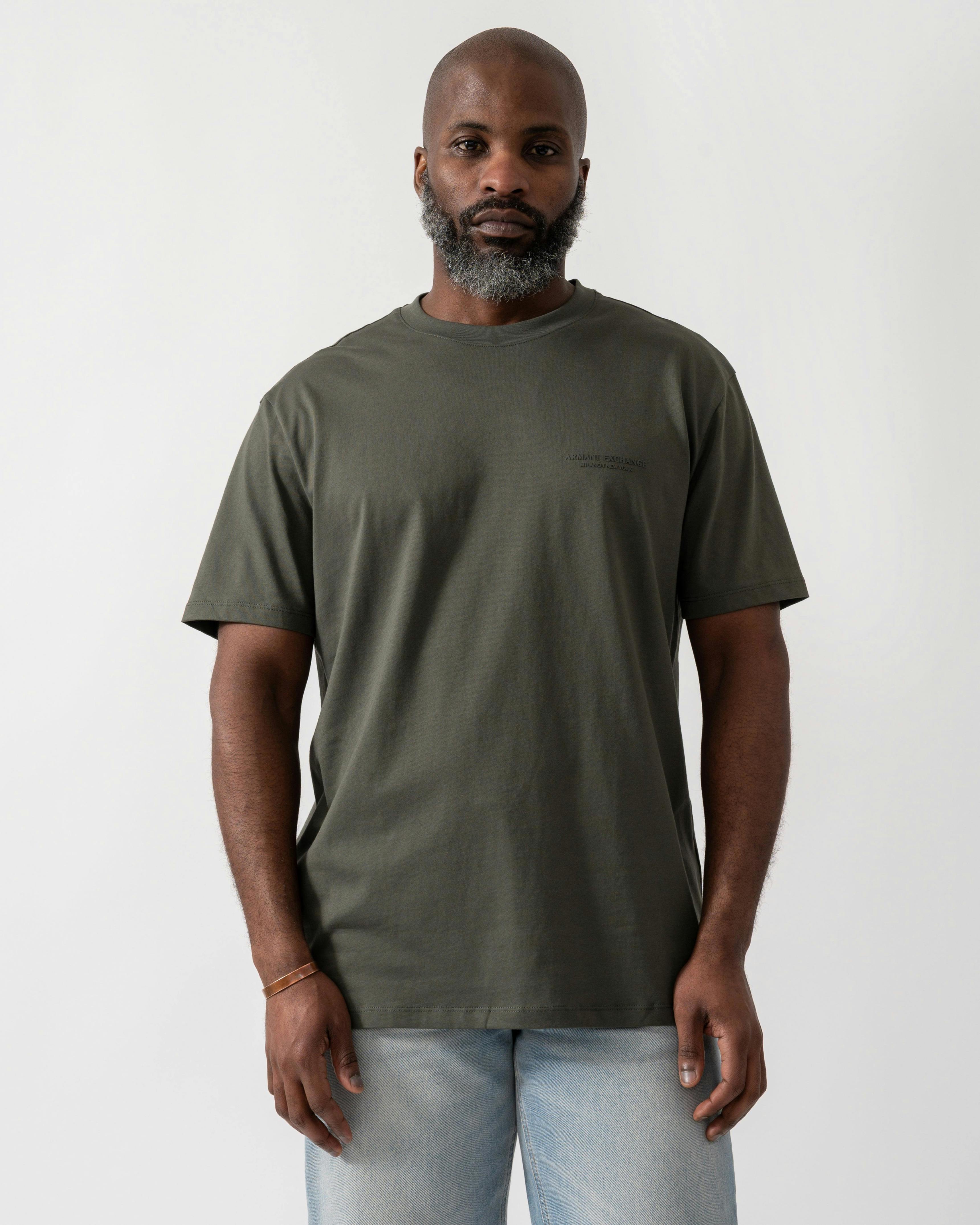 Armani Exchange Men's T-Shirt With Small Milano/New York Logo - Chimera - Chimera M8317 - Xl