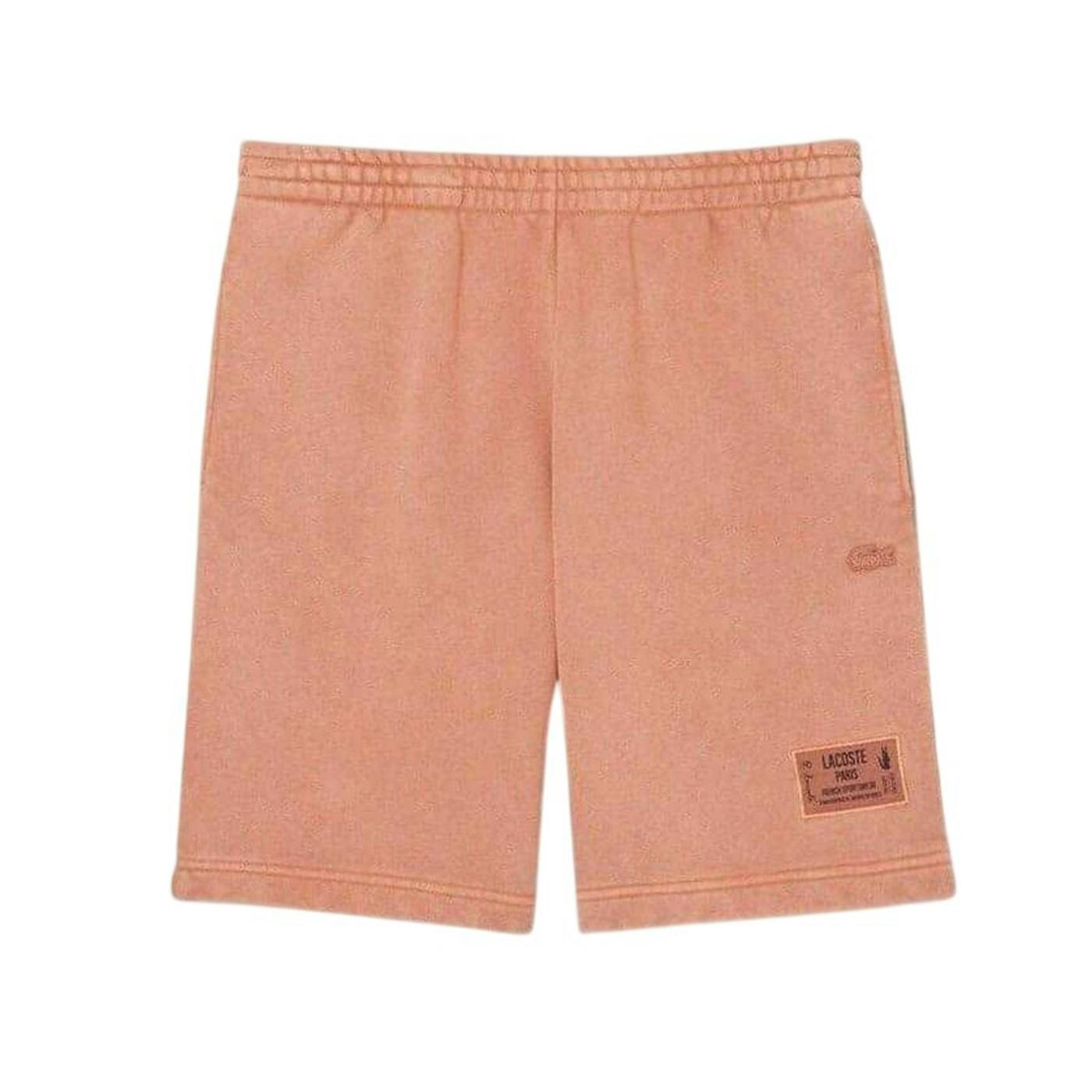Lacoste Men's Fleece Sweat Shorts - Latte - M - Latte - 100% Mixed