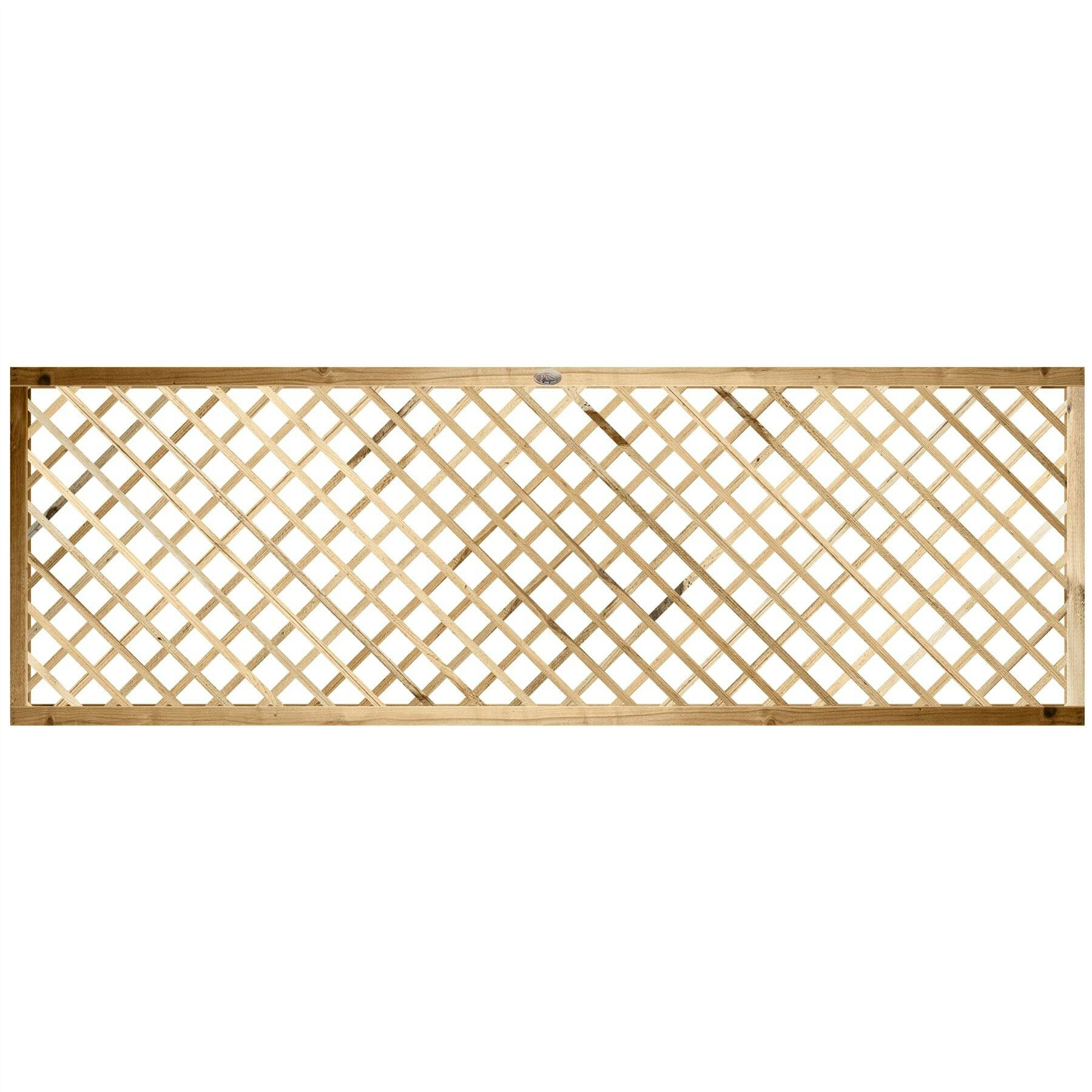 Rackhams Light Standard Elite Diamond Fence Panel Topper 6Ft X 1-4Ft Garden Trellis 1Ft-4Ft, Decorative Lattice Wall-Mount, Treated - Wood - 3, 4 Or 5 - 5 Pack Height: 2Ft X Width: 6Ft (182.8Cm) X 5 Pack - Image 2